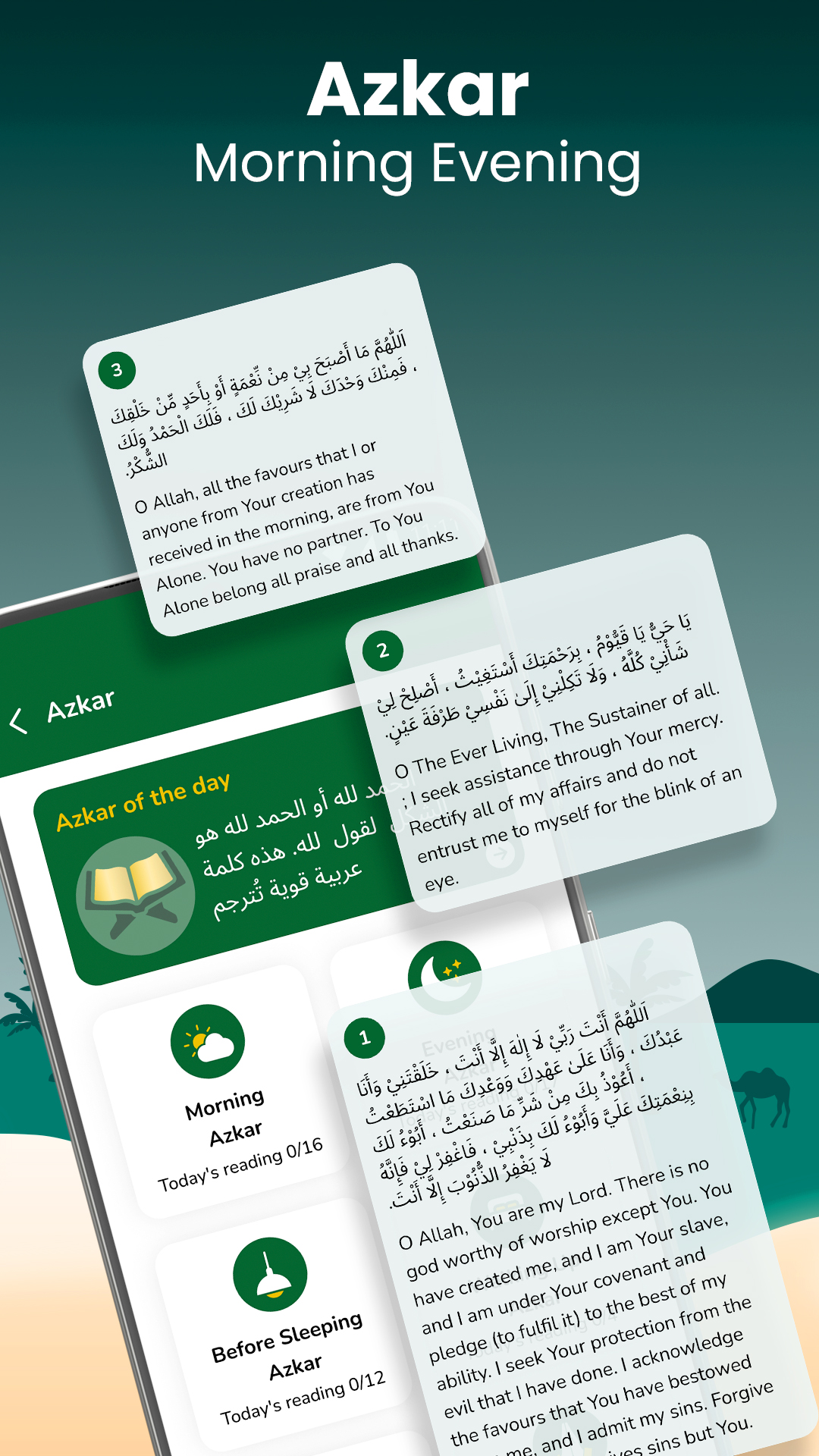 اسکرین شات 4 برنامه Muslim Prayer - Qibla Compass