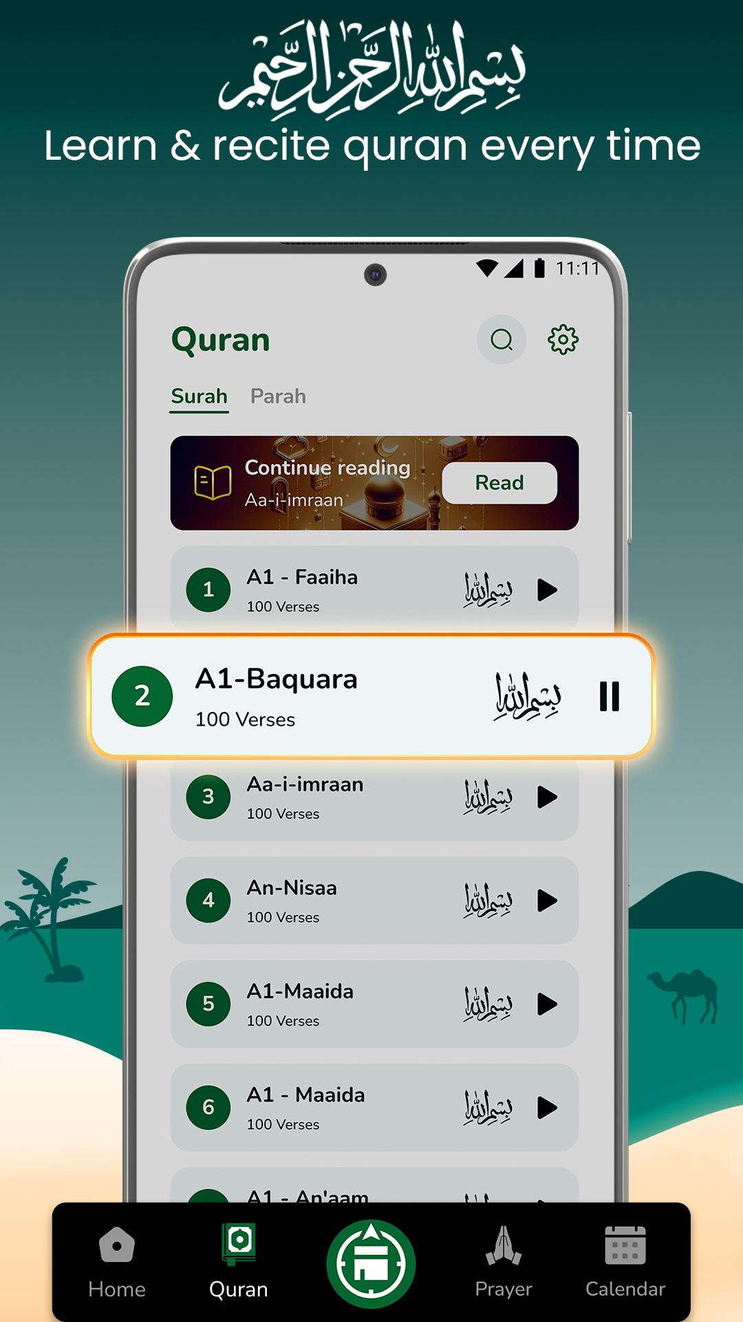 اسکرین شات 5 برنامه Muslim Prayer - Qibla Compass