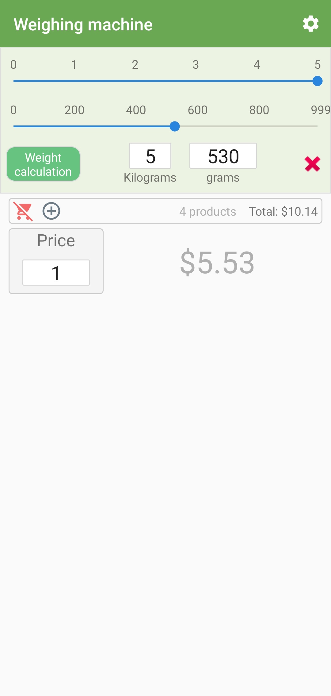 اسکرین شات 1 برنامه Mobile weight scale machine