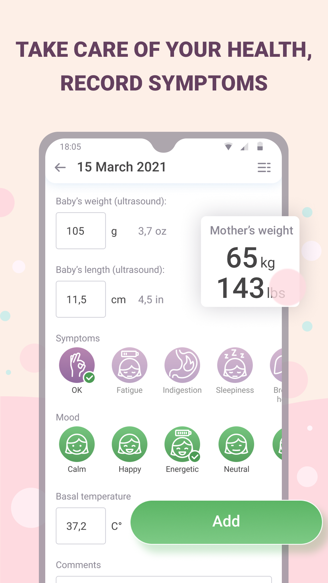 اسکرین شات 2 برنامه Pregnancy tracker week by week