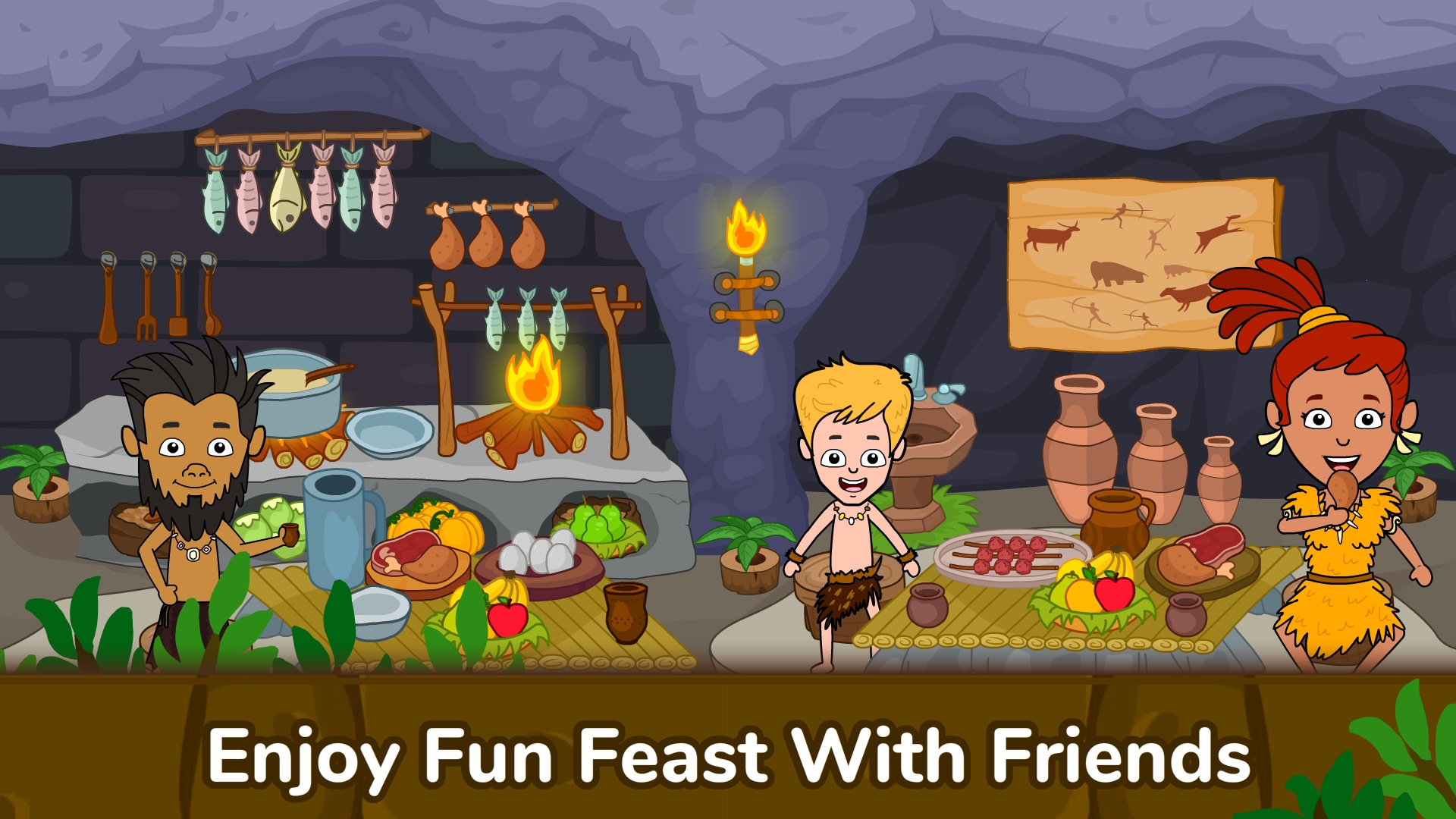 اسکرین شات 2 بازی Caveman Games World for Kids