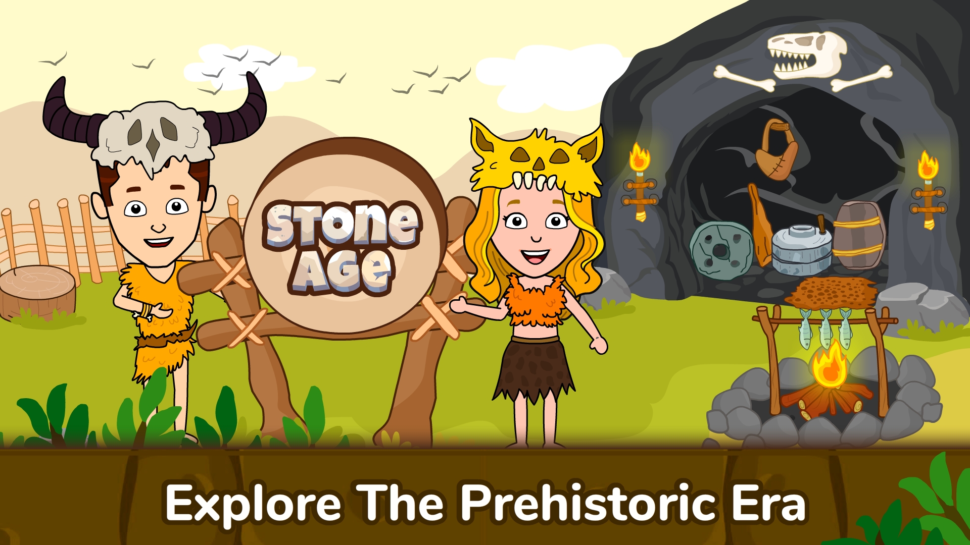 اسکرین شات 1 بازی Caveman Games World for Kids