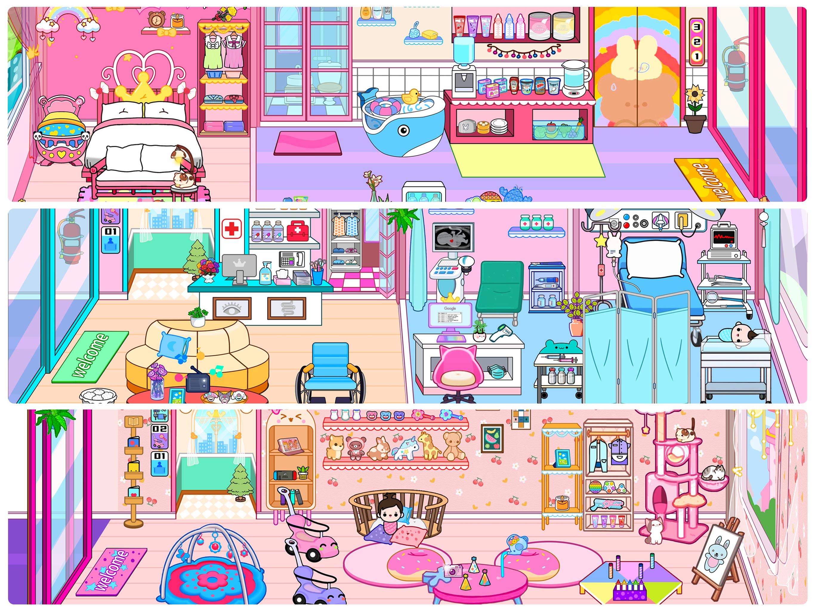 اسکرین شات 1 بازی Princess Town: Hospital Games