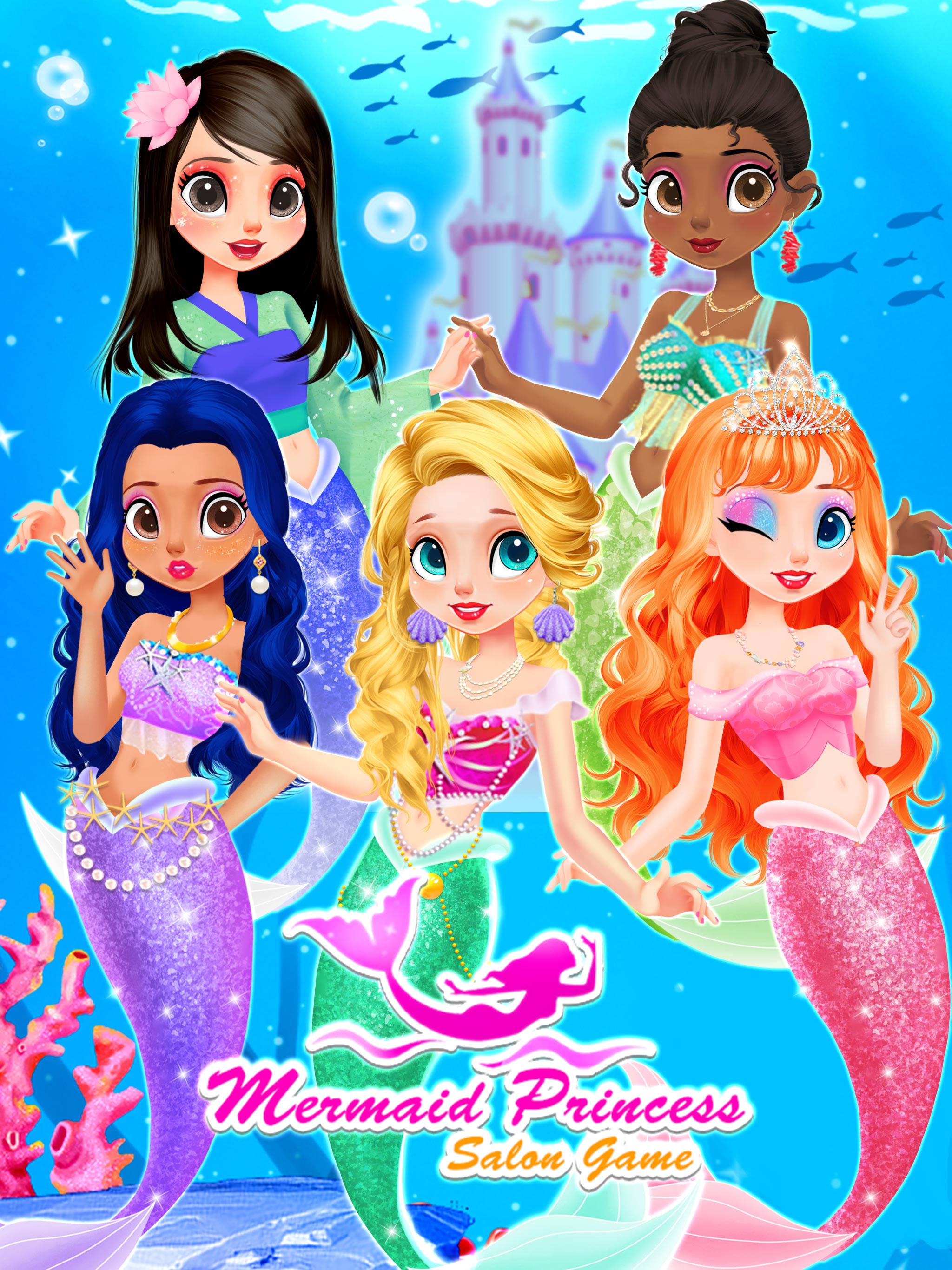 اسکرین شات 1 بازی Mermaid Games: Princess Makeup