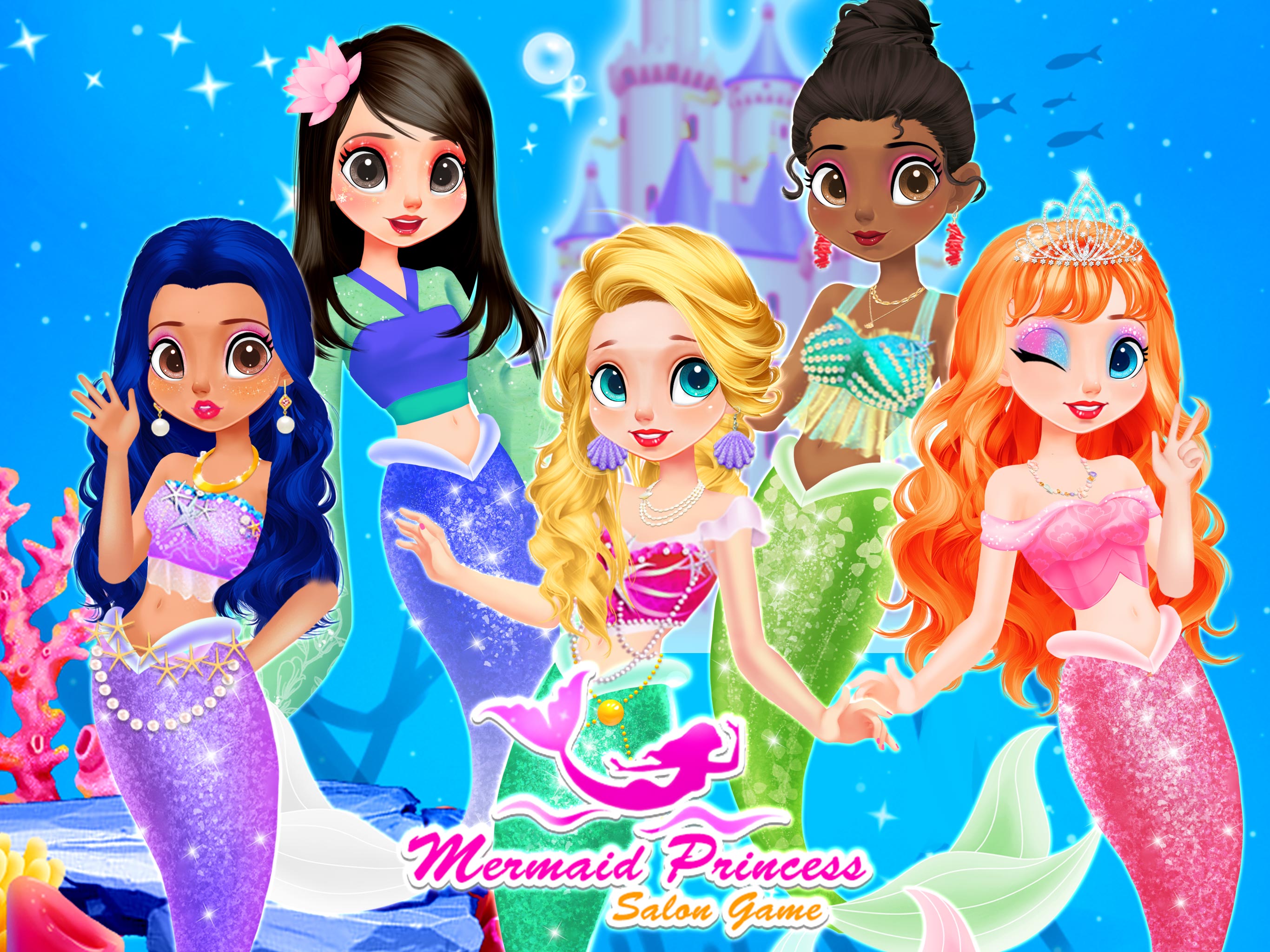اسکرین شات 7 بازی Mermaid Games: Princess Makeup