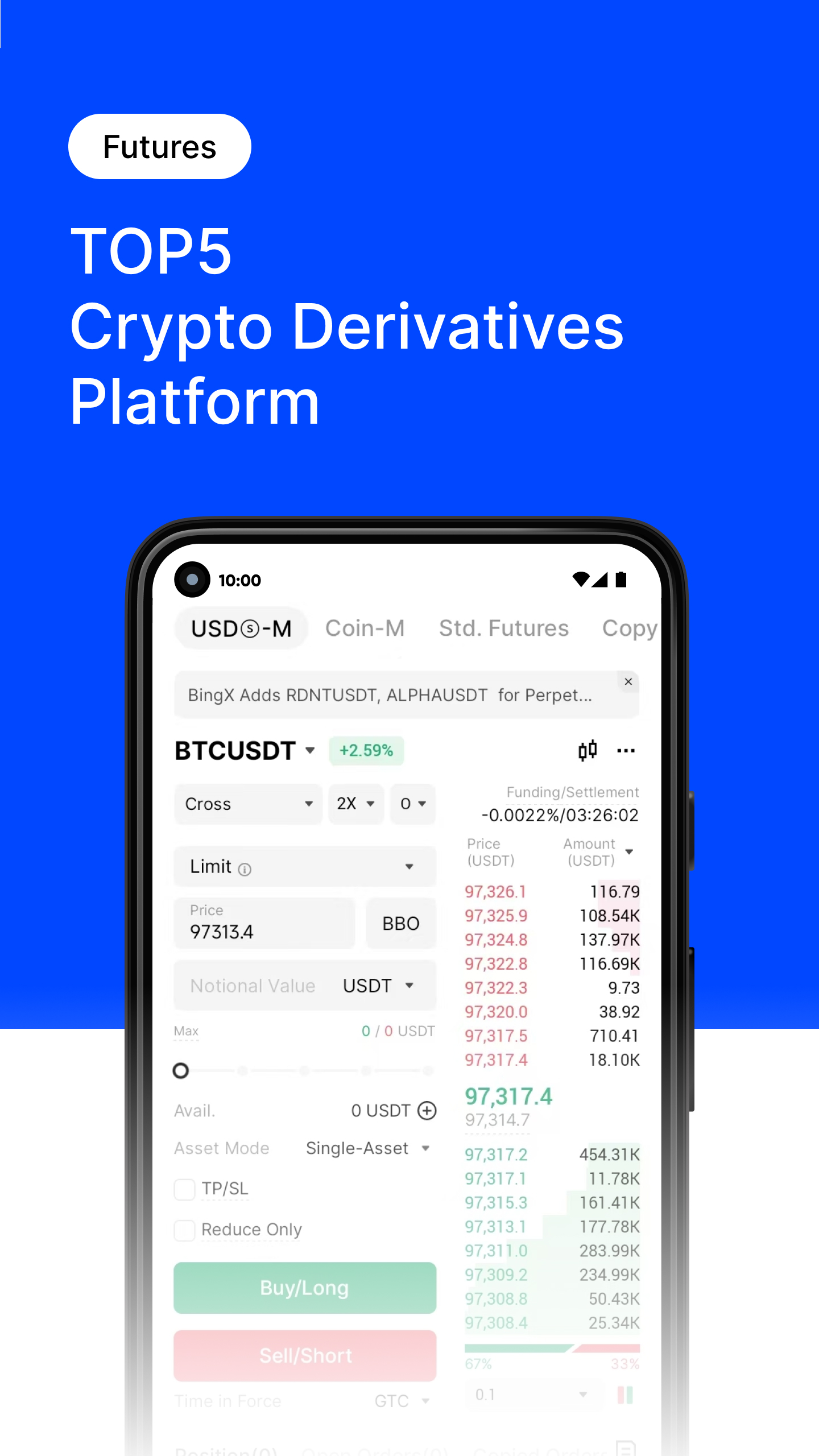 اسکرین شات 4 برنامه BingX Trade BTC, Buy Crypto