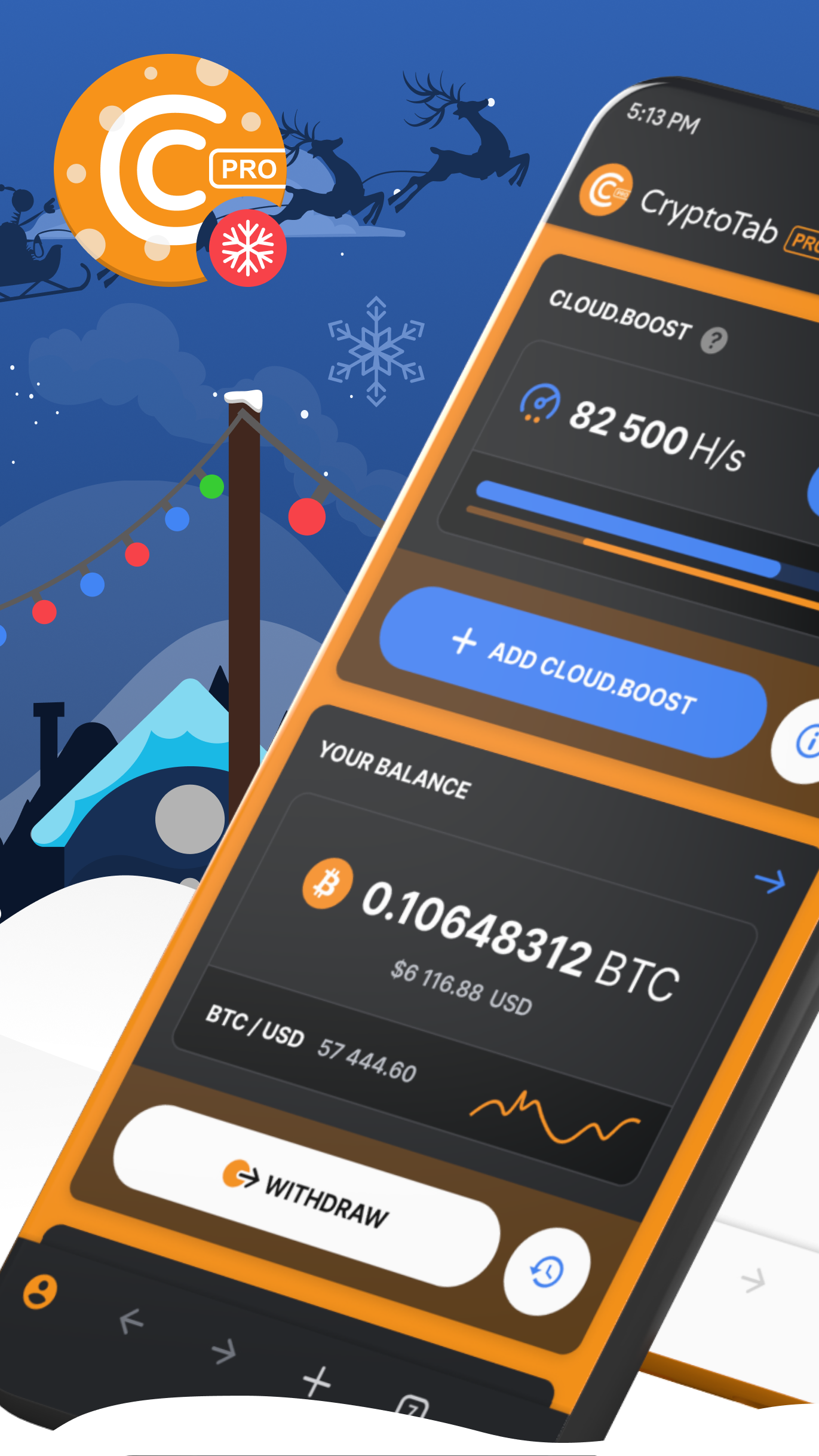 اسکرین شات 1 برنامه CryptoTab Browser Pro Level