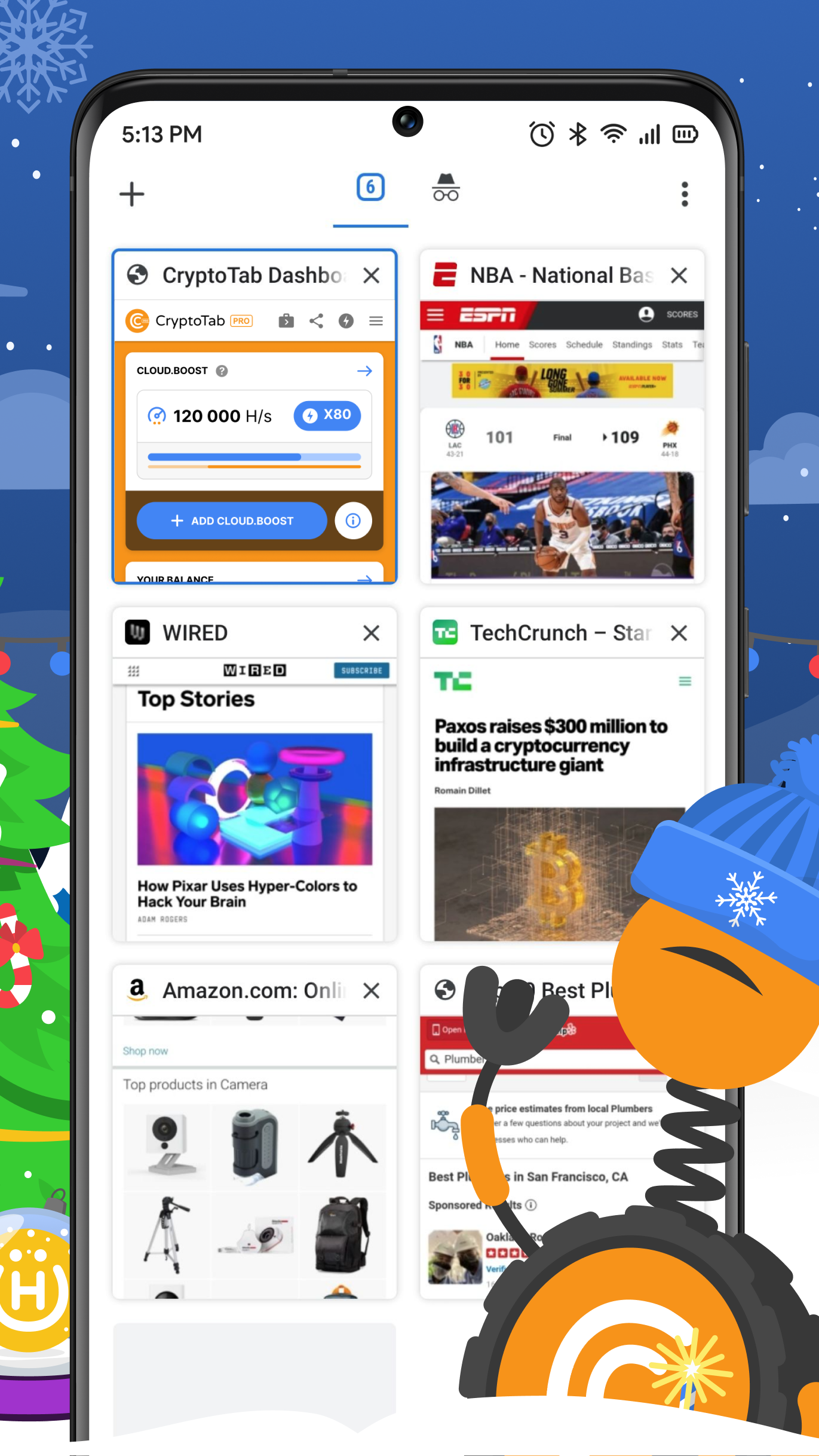 اسکرین شات 3 برنامه CryptoTab Browser Pro Level