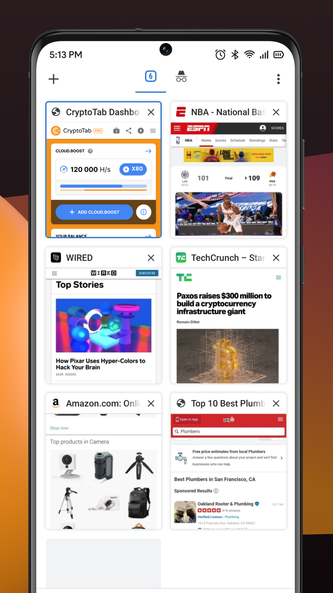 اسکرین شات 3 برنامه CryptoTab Browser Pro Level