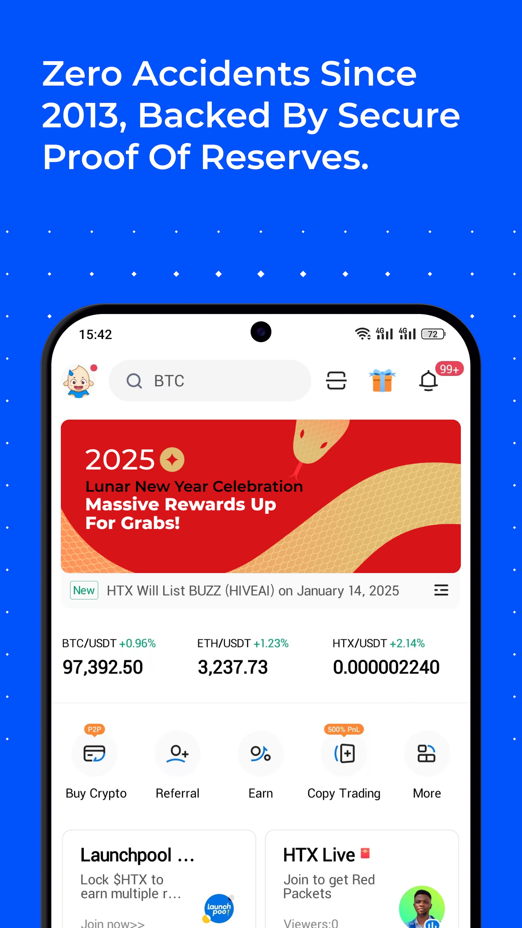 اسکرین شات 2 برنامه HTX: Buy Crypto & Bitcoin