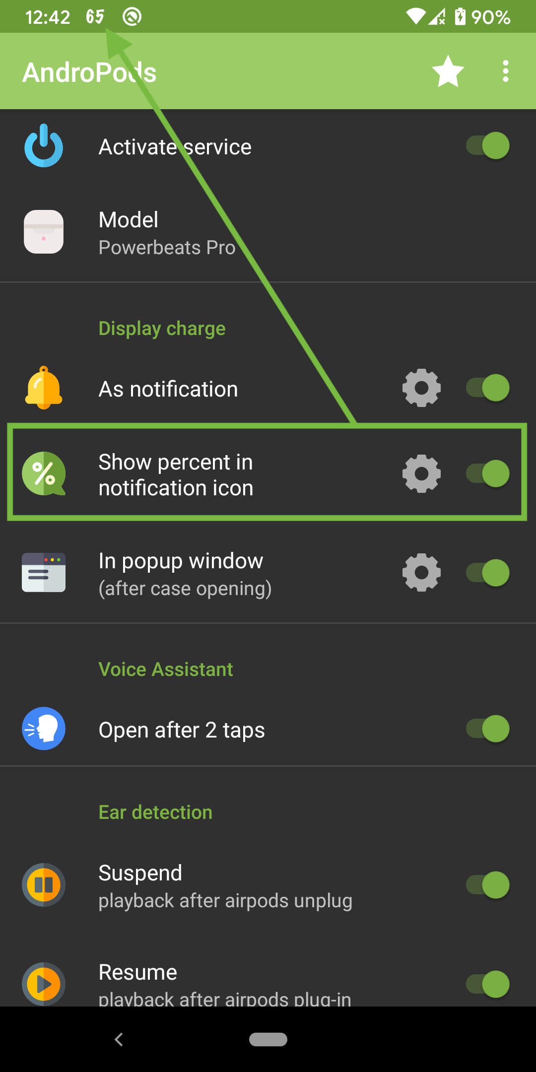 اسکرین شات 4 برنامه AndroPods - Airpods on Android