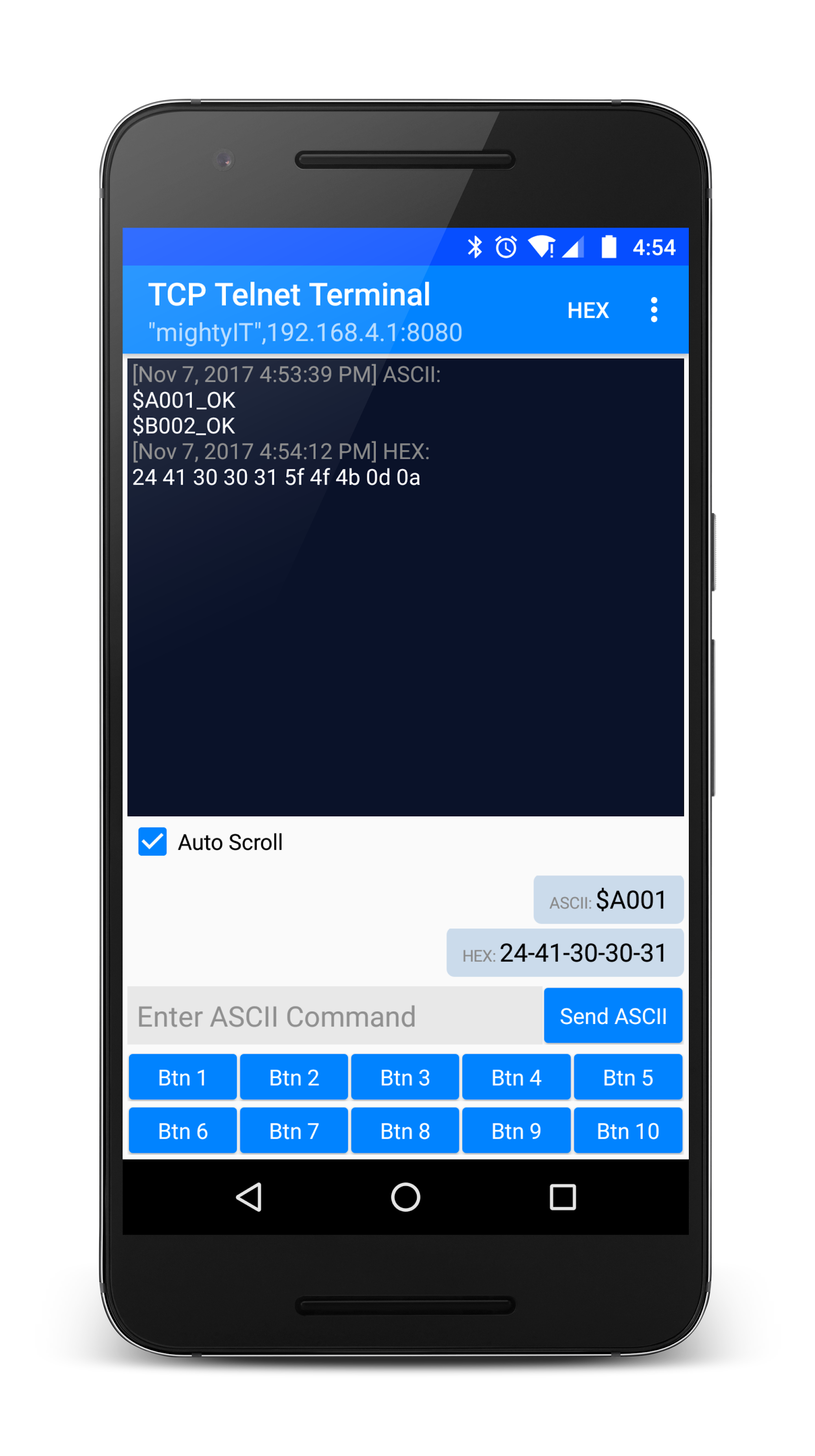 اسکرین شات 4 برنامه TCP Telnet Terminal