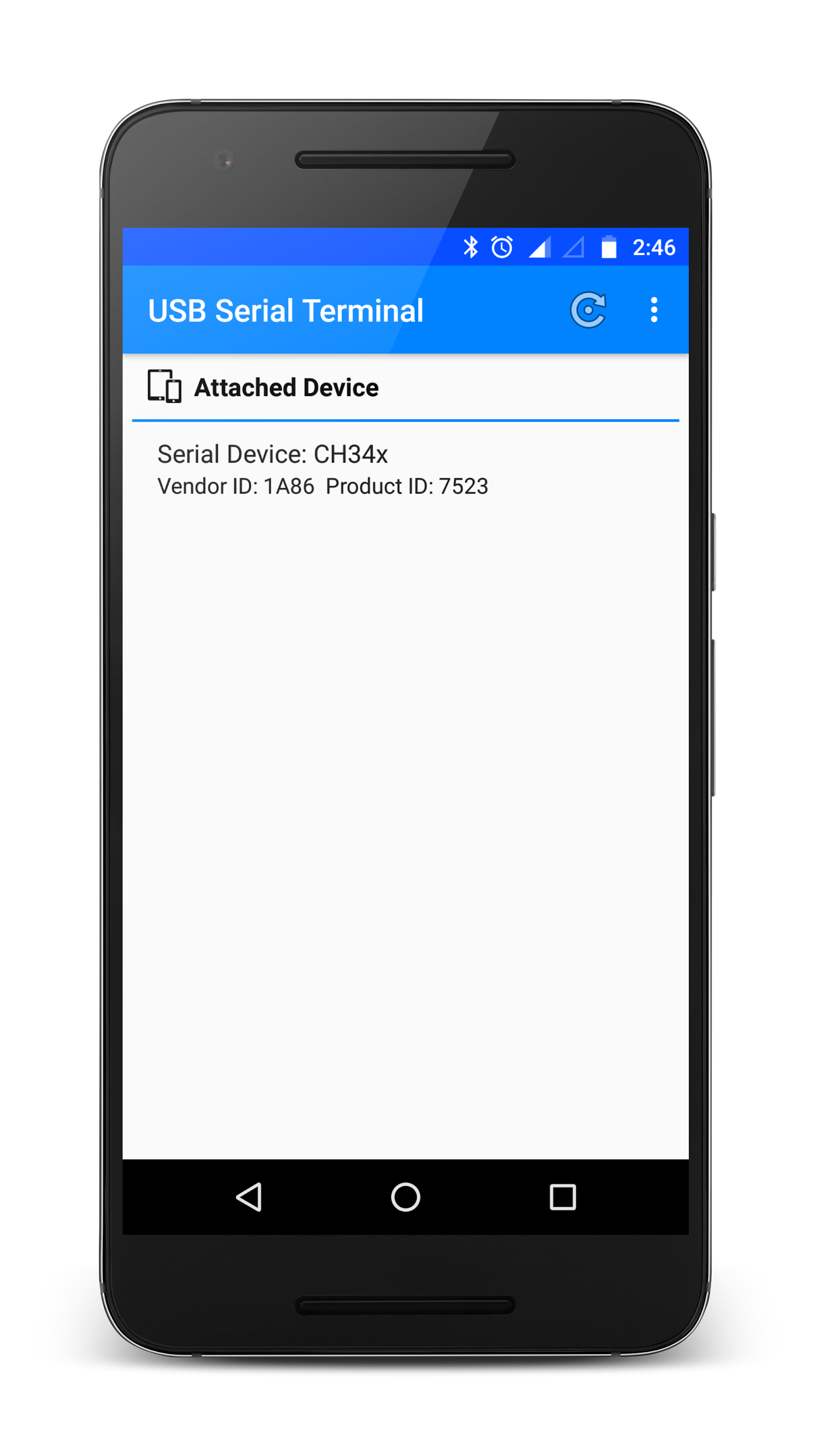 اسکرین شات 1 برنامه USB Serial Terminal