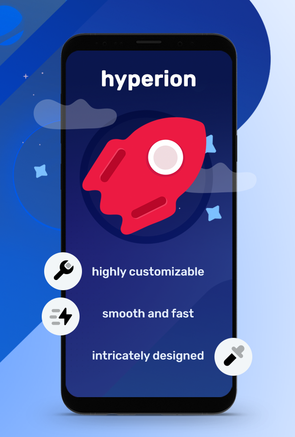اسکرین شات 1 برنامه hyperion launcher