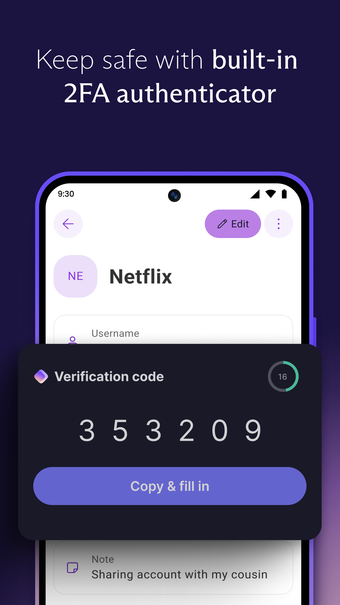 اسکرین شات 5 برنامه Proton Pass: Password Manager