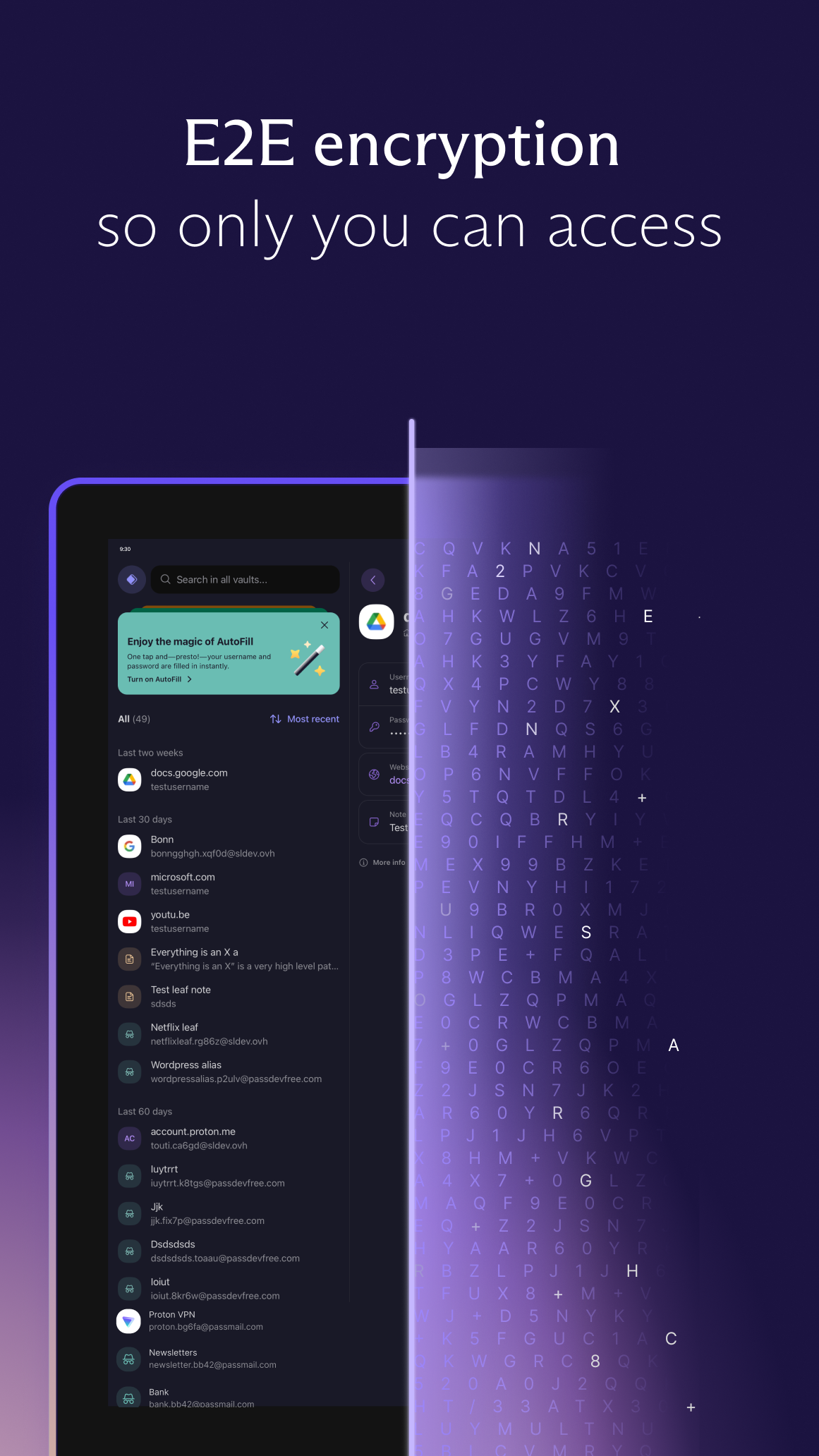 اسکرین شات 5 برنامه Proton Pass: Password Manager