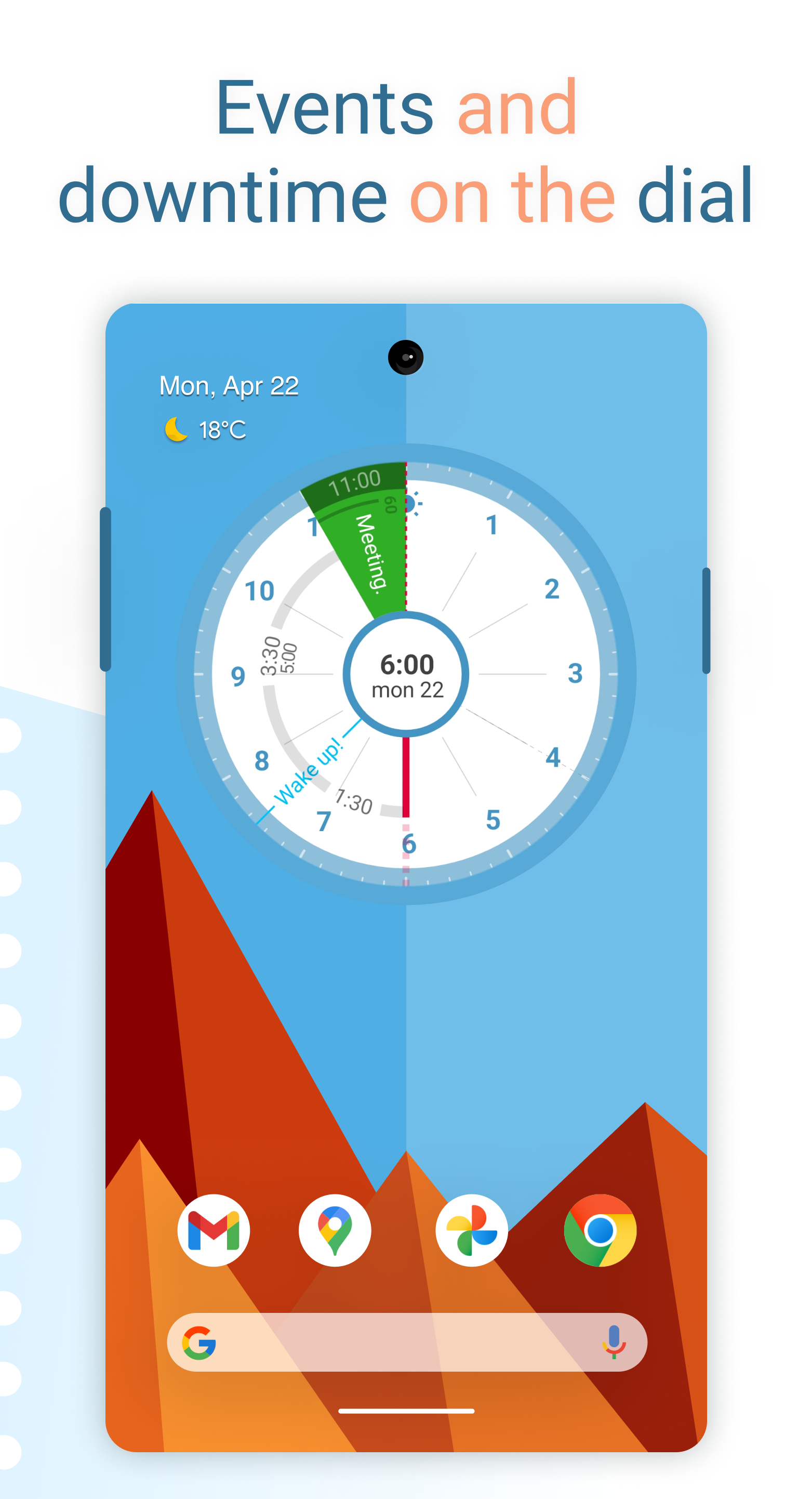 اسکرین شات 2 برنامه Sectograph. Day & Time planner