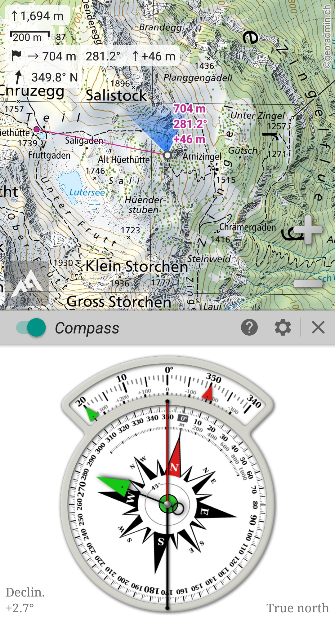 اسکرین شات 4 برنامه AlpineQuest Explorer Lite