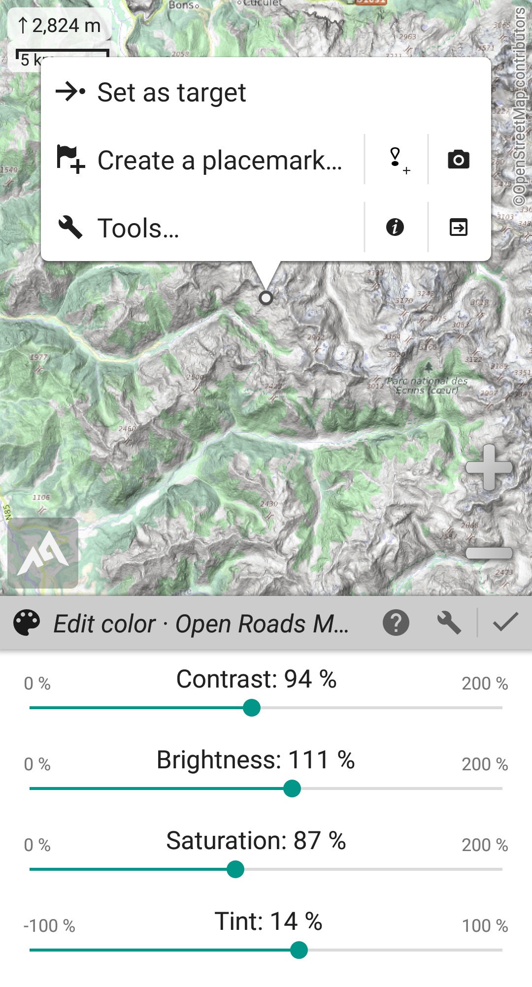 اسکرین شات 3 برنامه AlpineQuest Explorer Lite