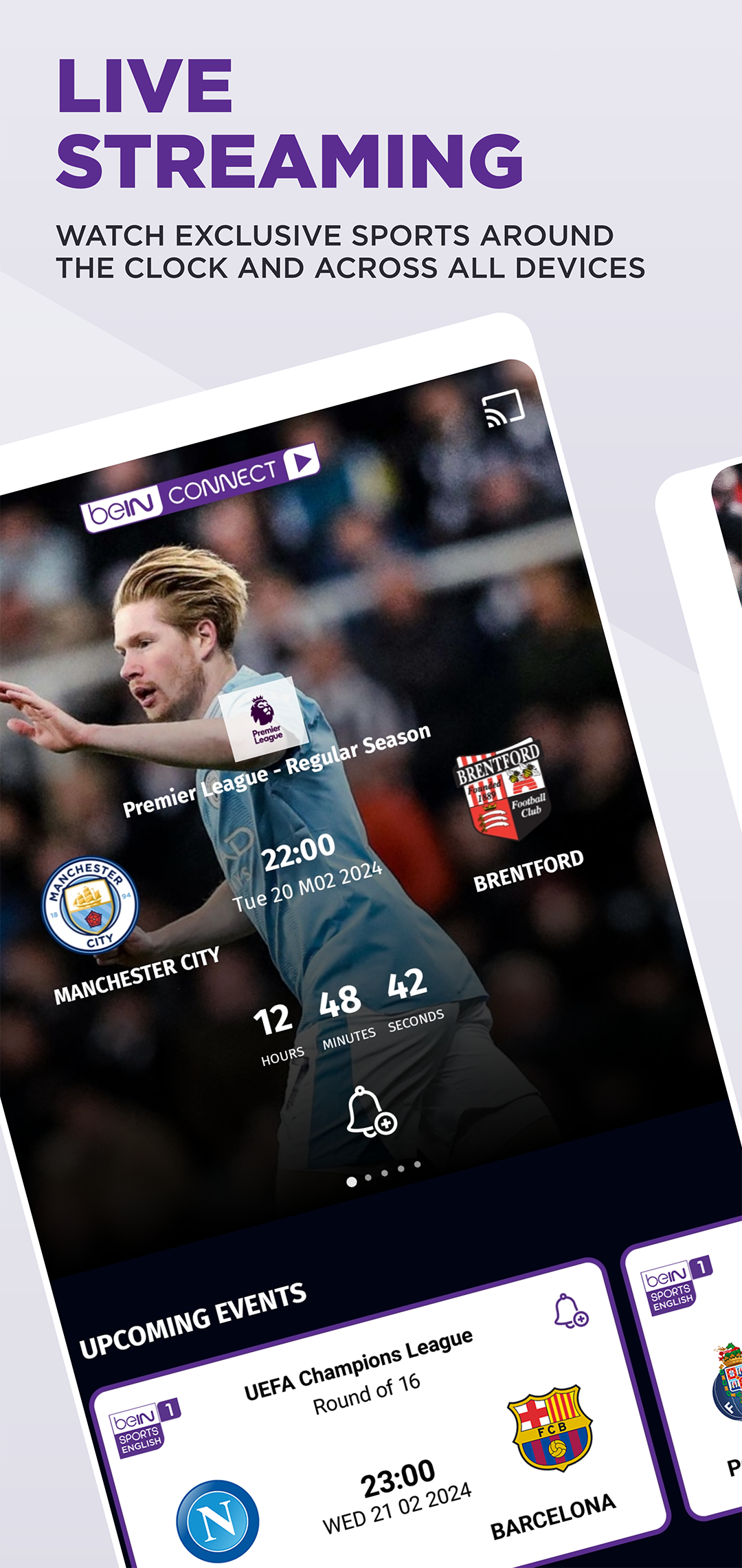 اسکرین شات 1 برنامه beIN CONNECT (MENA)