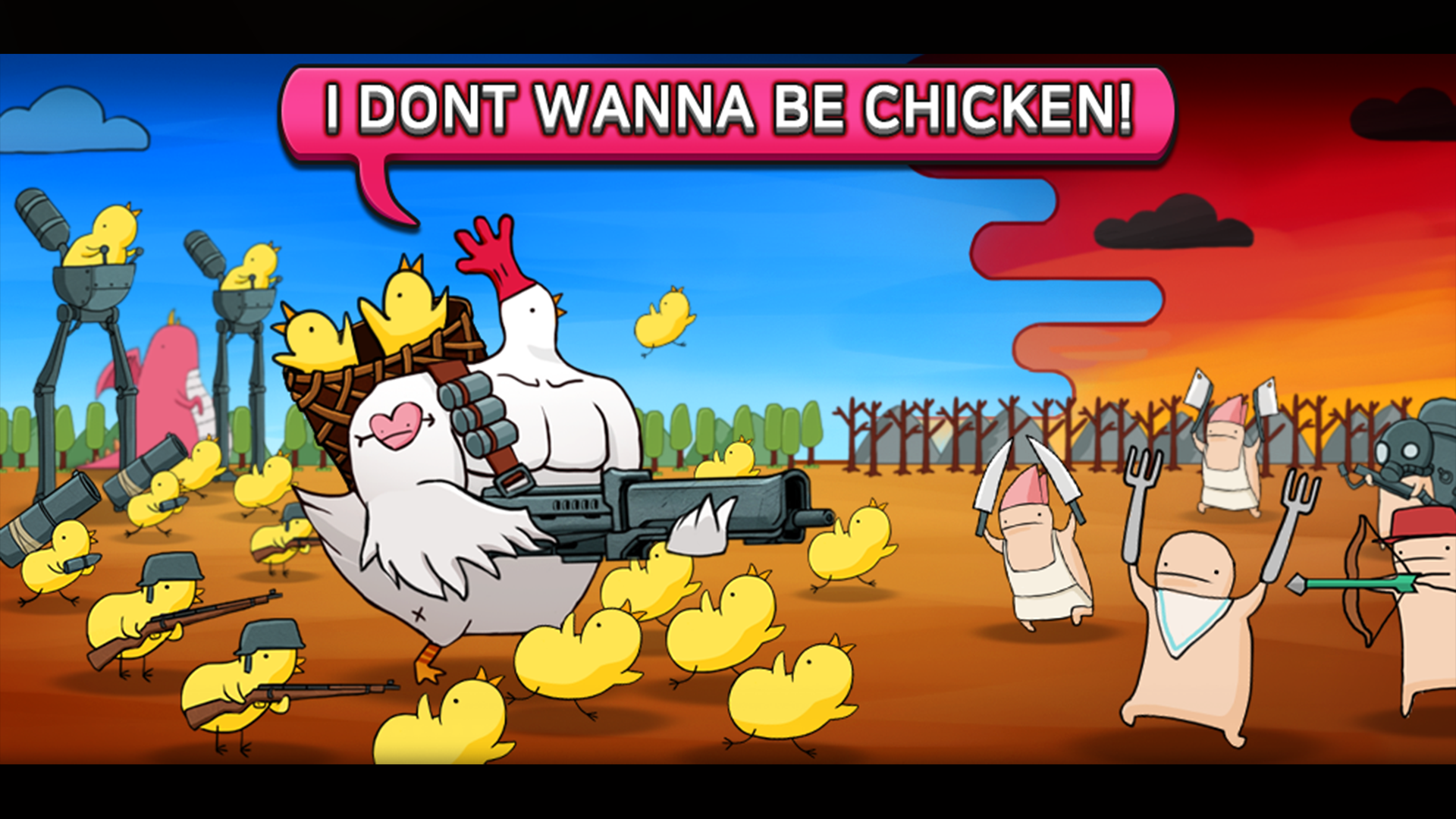 اسکرین شات 1 بازی Chicken VS Man