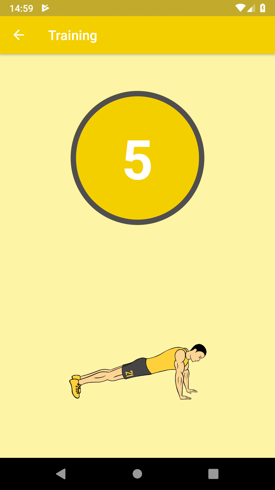 اسکرین شات 3 برنامه Push Up  -  21 Day Challenge