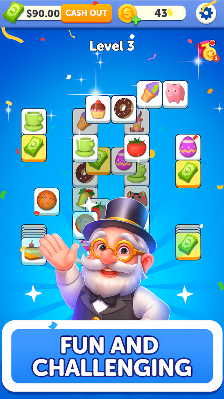 اسکرین شات 2 بازی Cartoon Tile: Puzzle Cash
