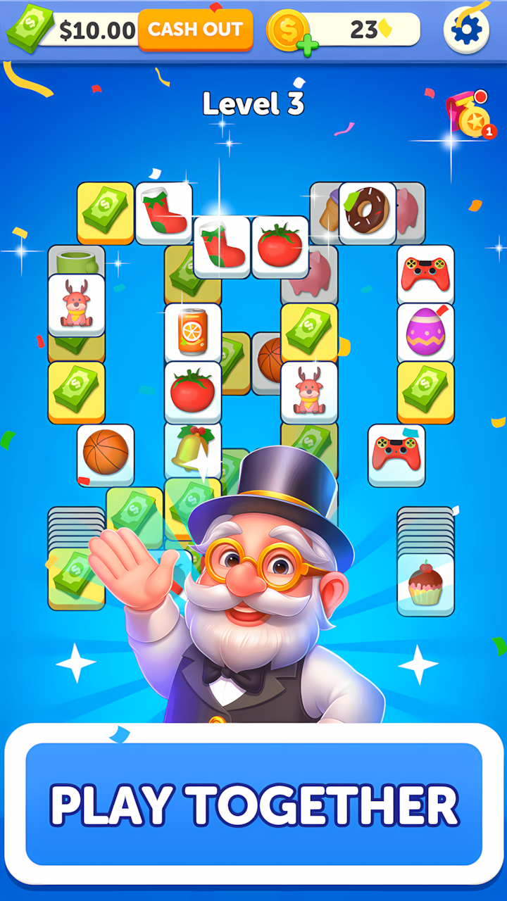 اسکرین شات 1 بازی Cartoon Tile: Puzzle Cash