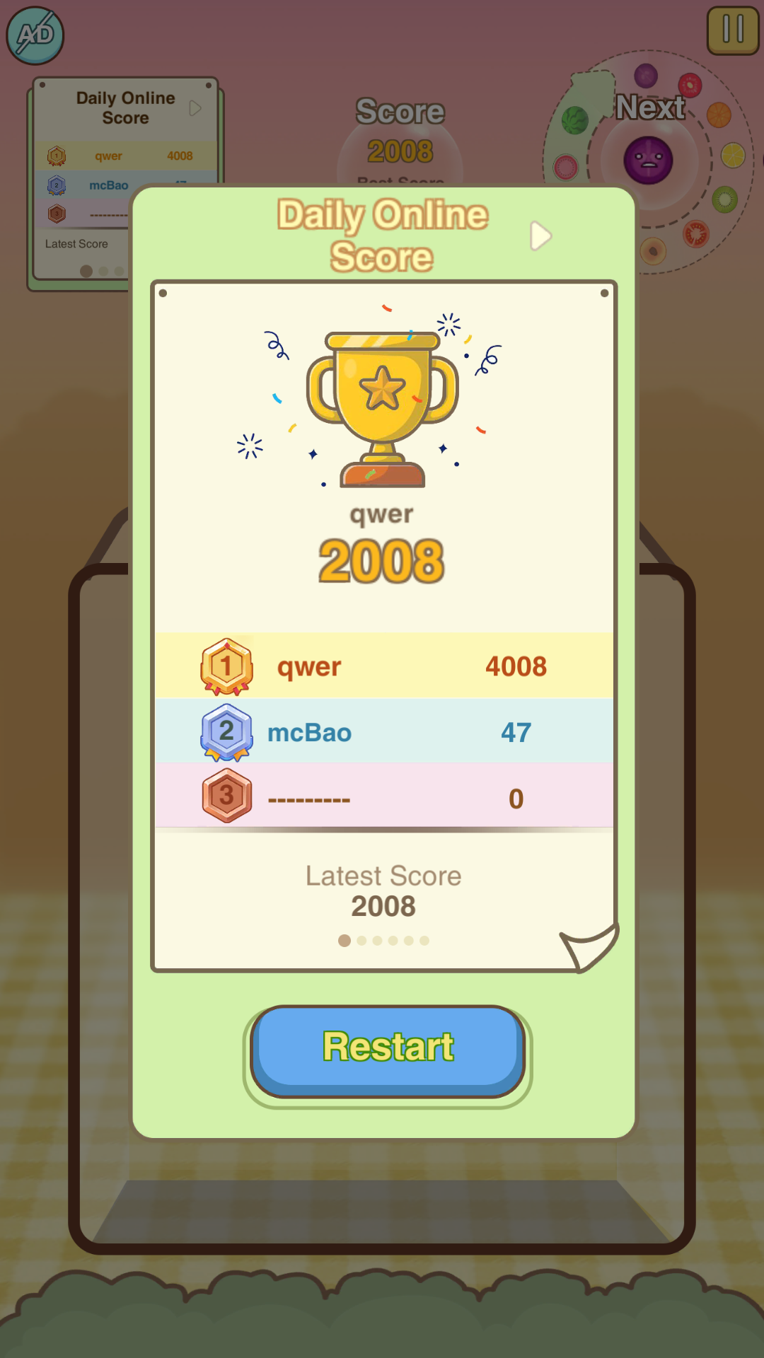 اسکرین شات 3 بازی Watermelon Merge Game