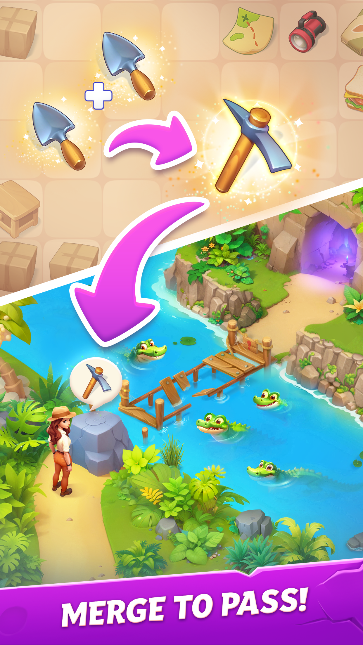 اسکرین شات 5 بازی Merge Adventure: Travel Games