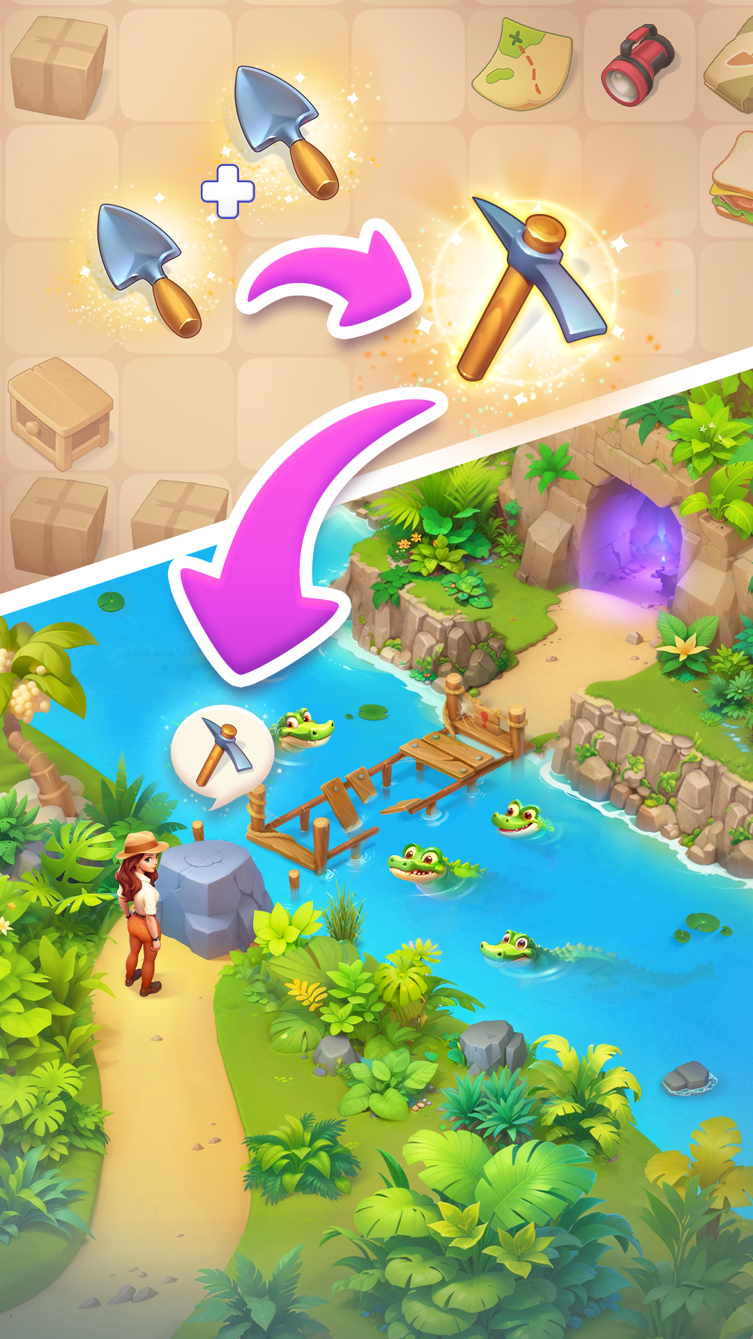 اسکرین شات 5 بازی Merge Adventure: Travel Games