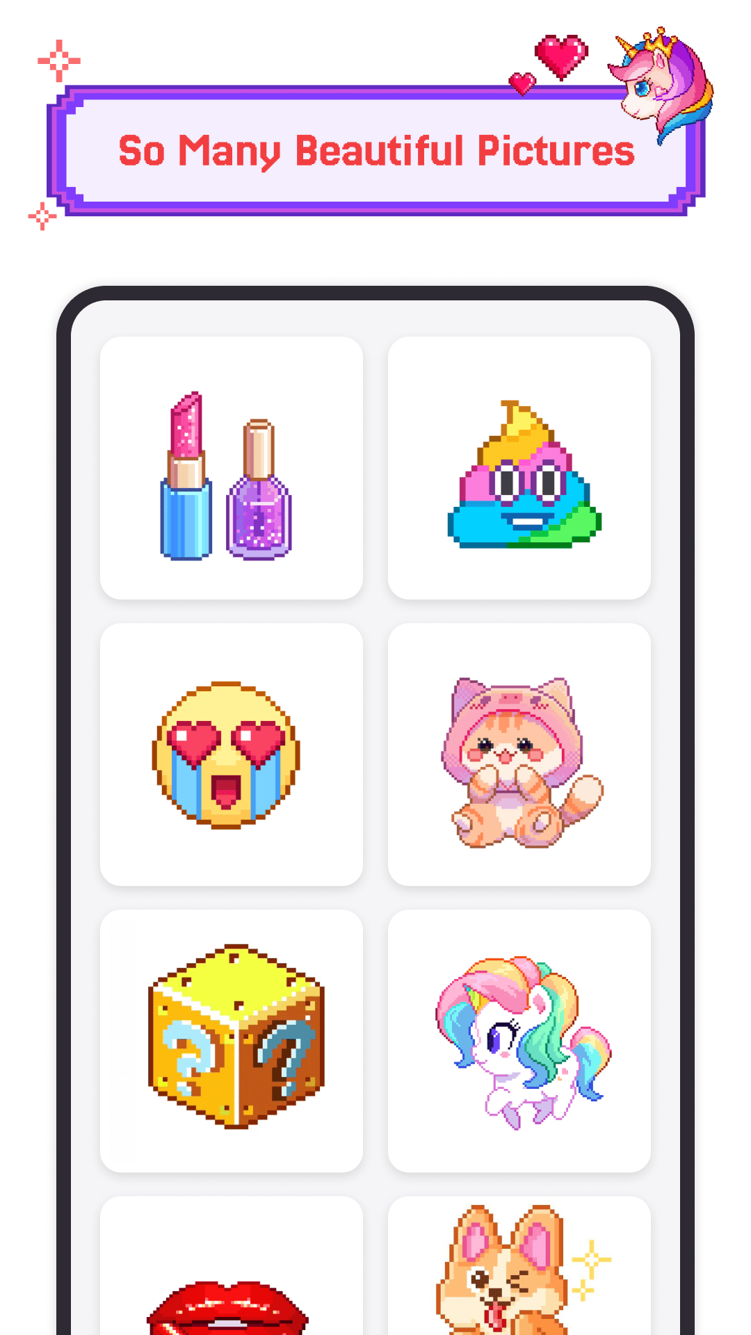 اسکرین شات 1 بازی Pixel Coloring-Color by number