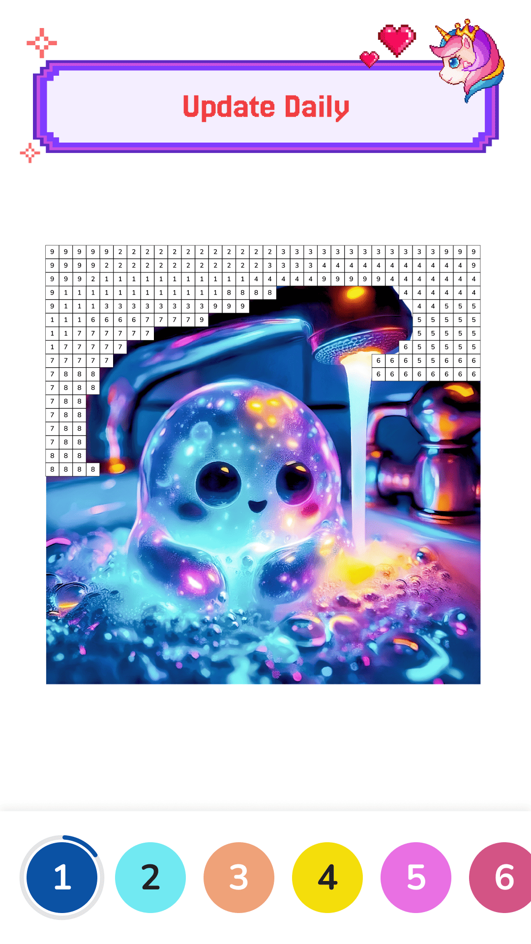 اسکرین شات 2 بازی Pixel Coloring-Color by number