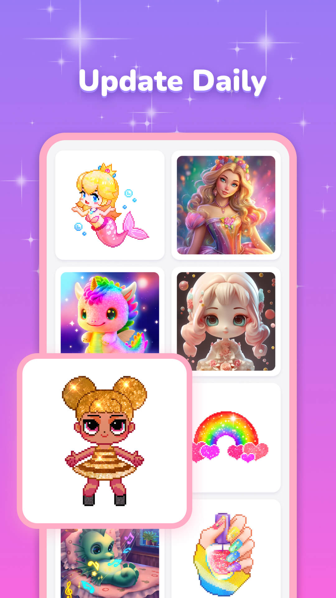 اسکرین شات 2 بازی Pixel Coloring-Color by number