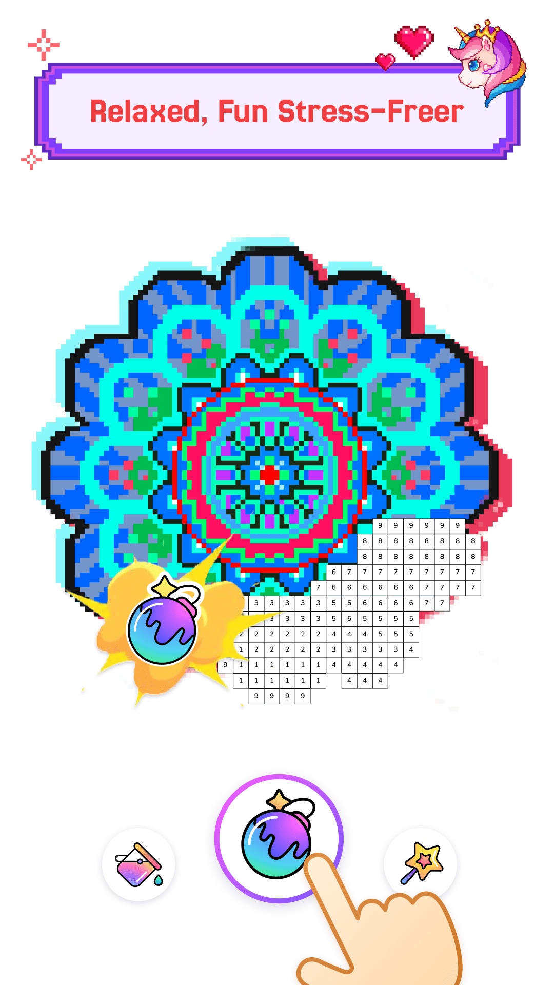 اسکرین شات 4 بازی Pixel Coloring-Color by number