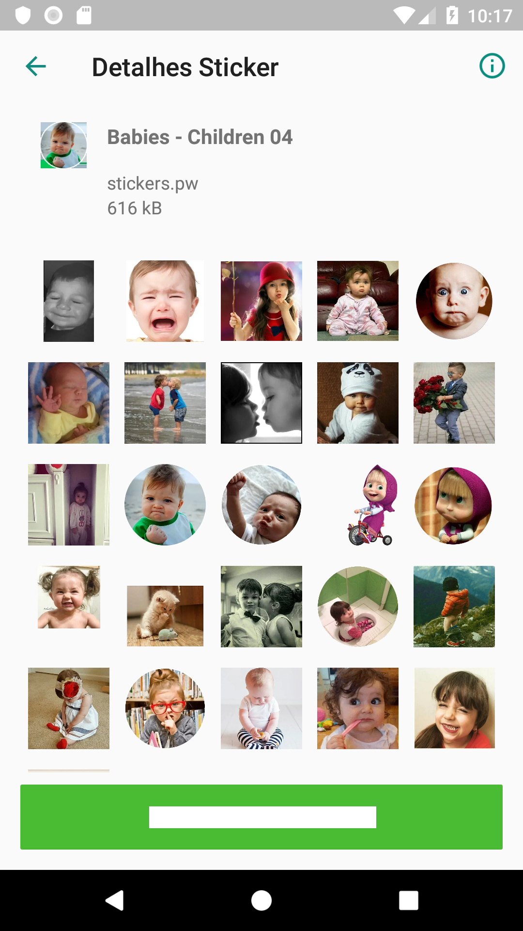 اسکرین شات 5 برنامه Stickers: Babies Children Cute