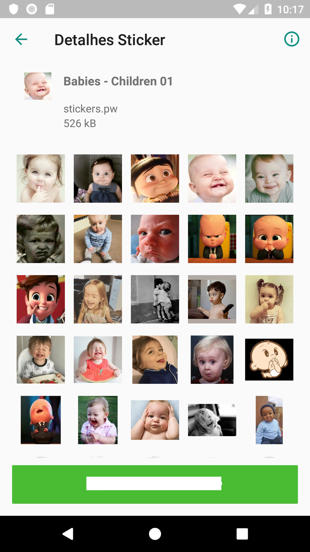 اسکرین شات 2 برنامه Stickers: Babies Children Cute
