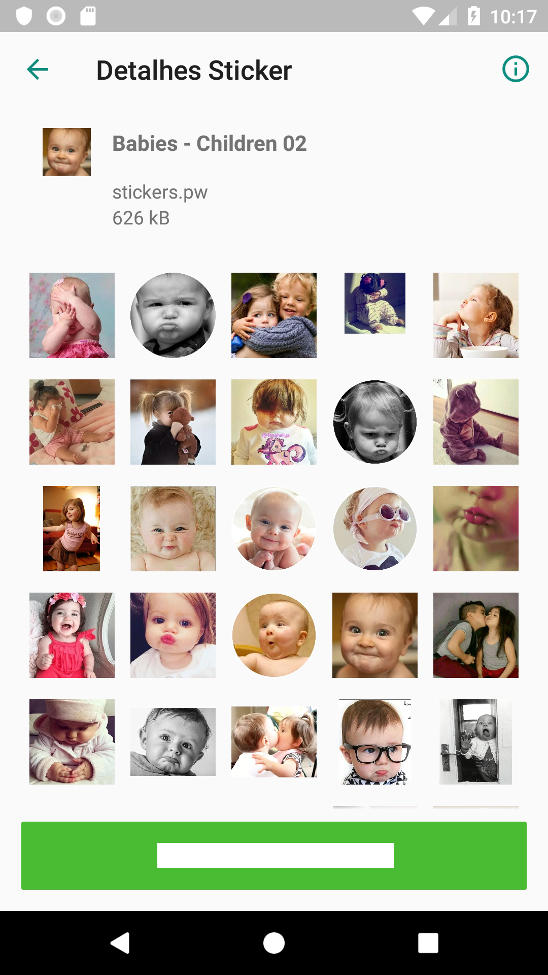 اسکرین شات 3 برنامه Stickers: Babies Children Cute