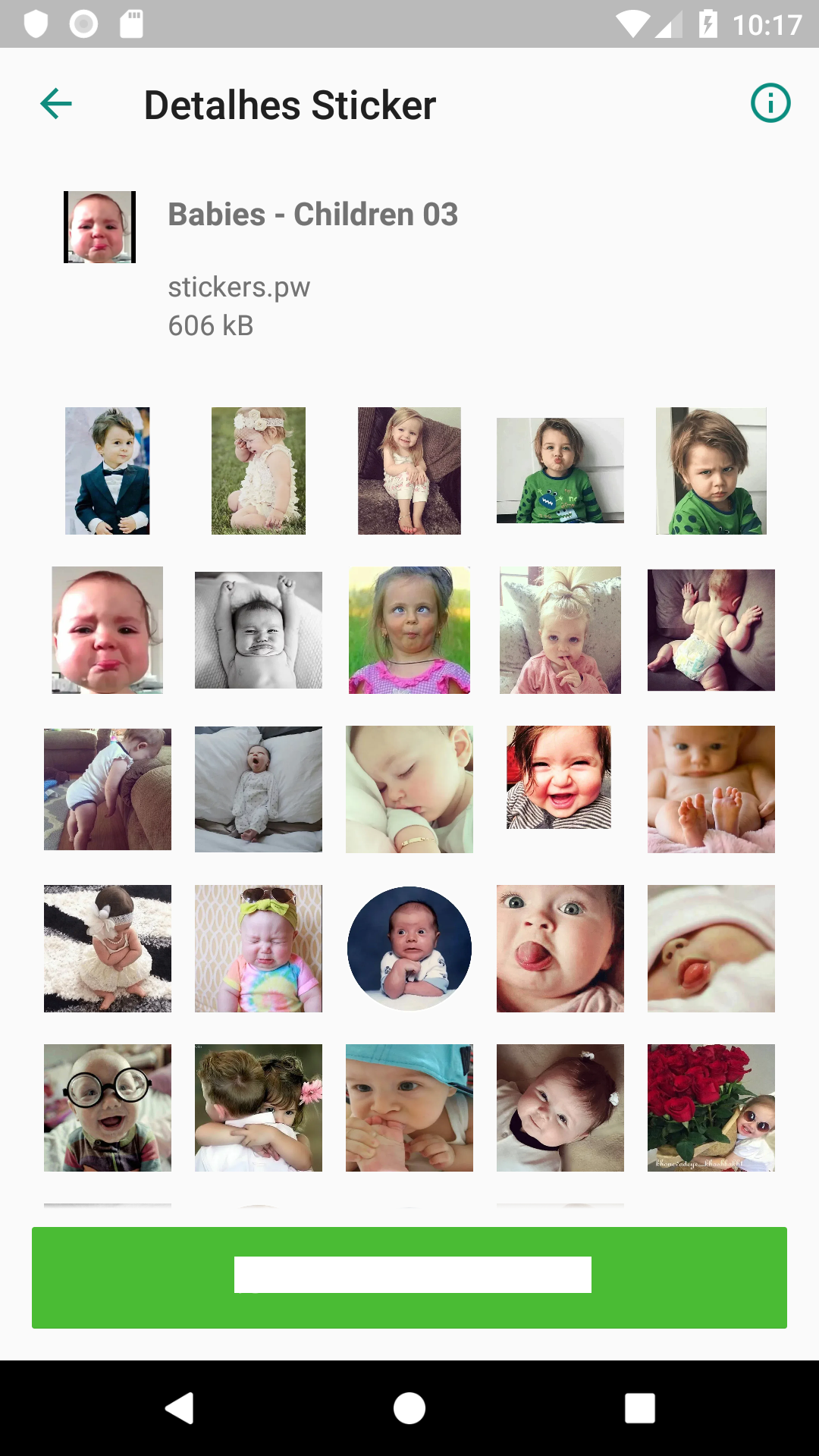 اسکرین شات 4 برنامه Stickers: Babies Children Cute