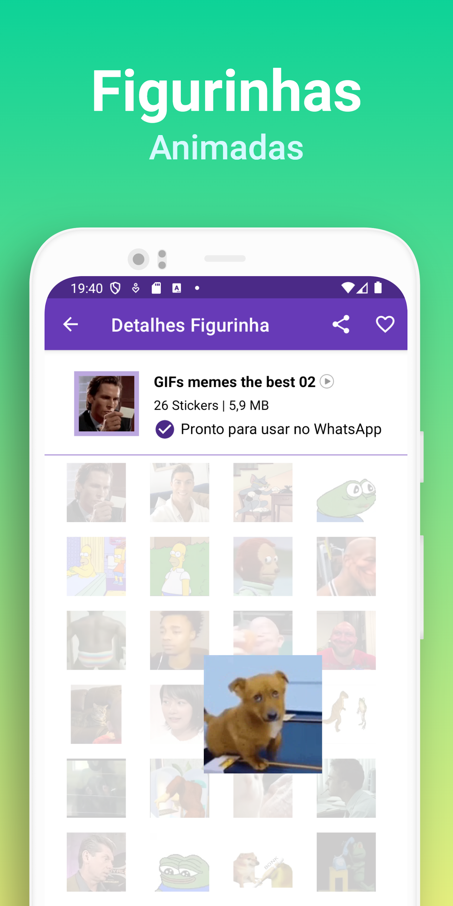 اسکرین شات 3 برنامه Stickers: funny memes jokes
