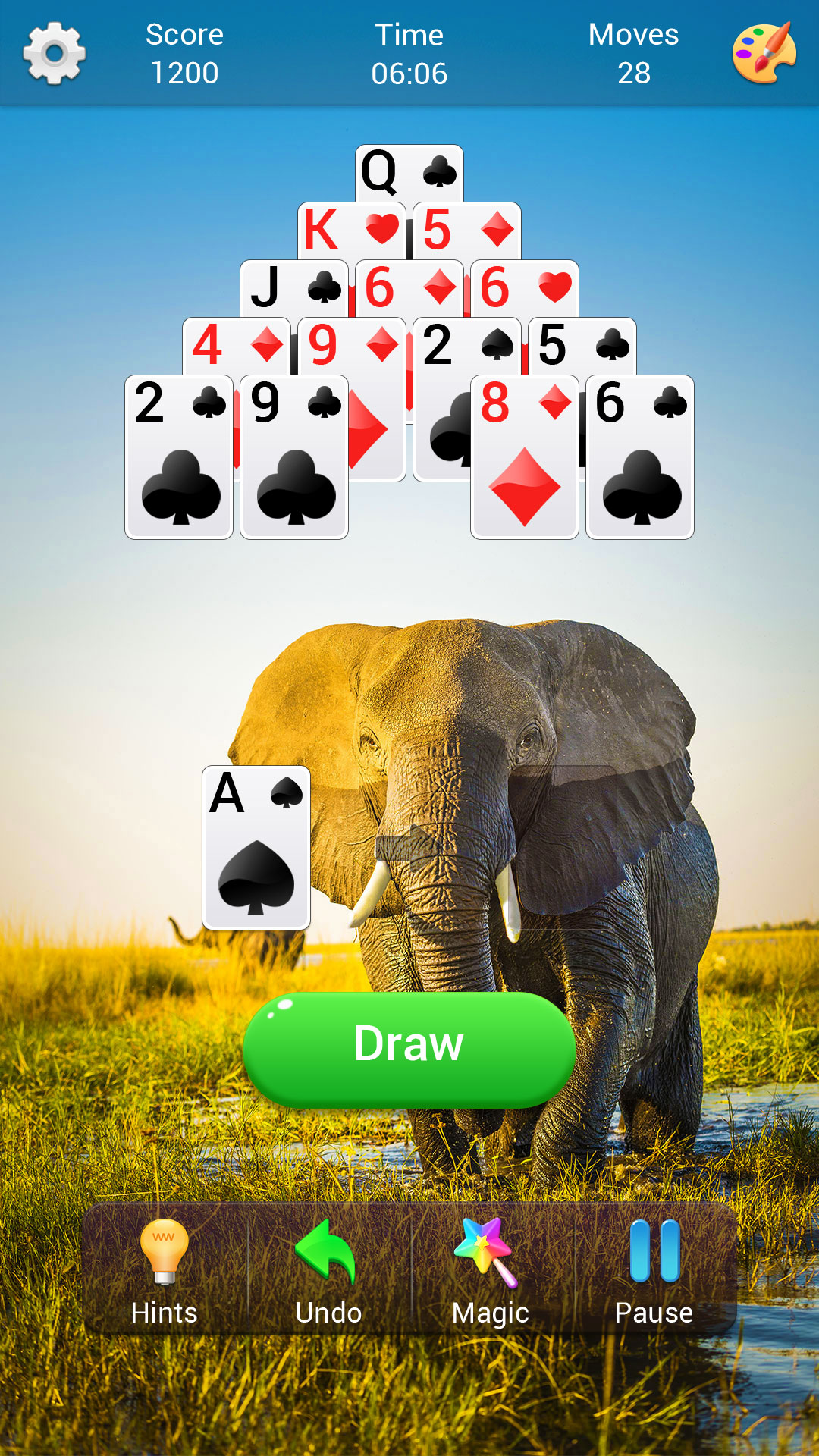 اسکرین شات 8 بازی Pyramid Solitaire