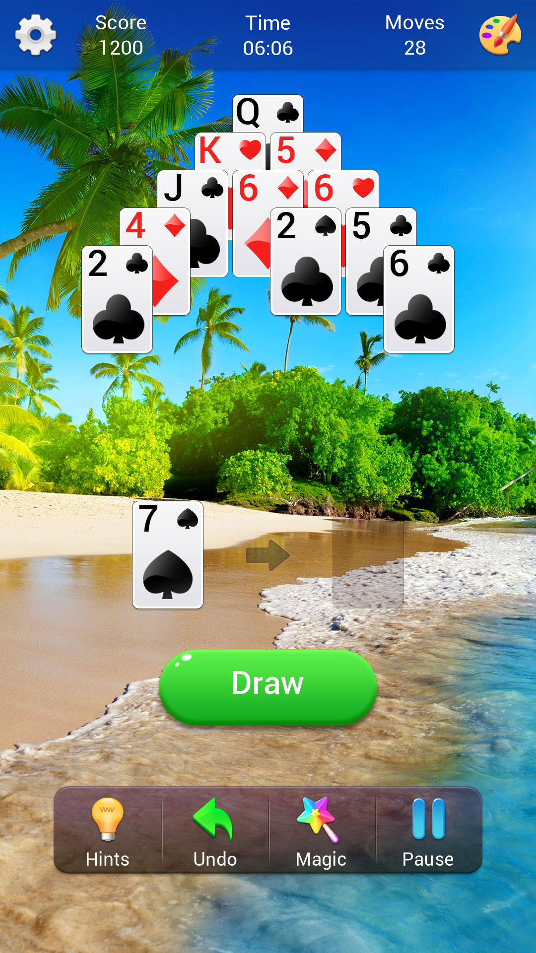 اسکرین شات 4 بازی Pyramid Solitaire