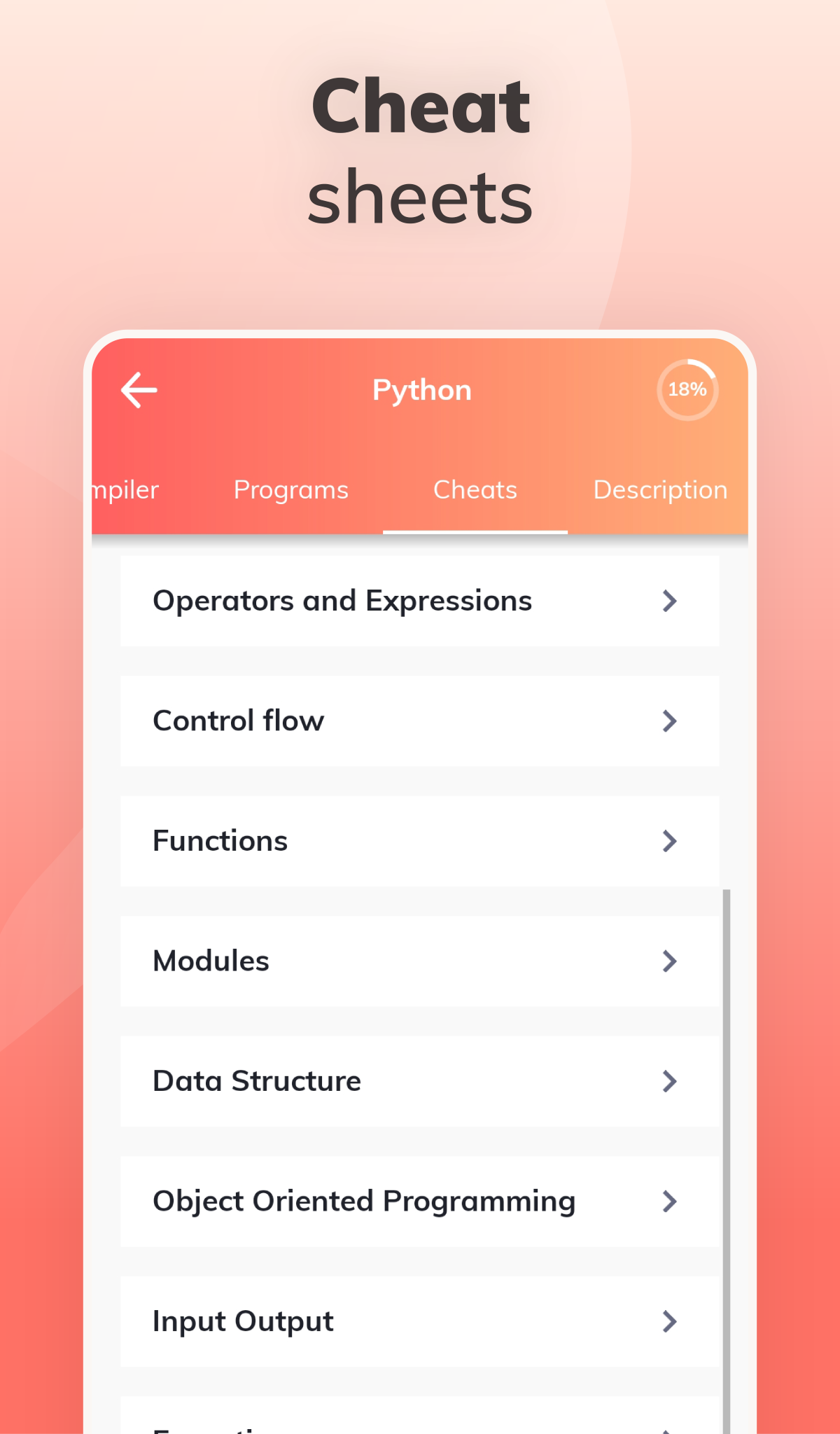اسکرین شات 8 برنامه Learn Python Programming