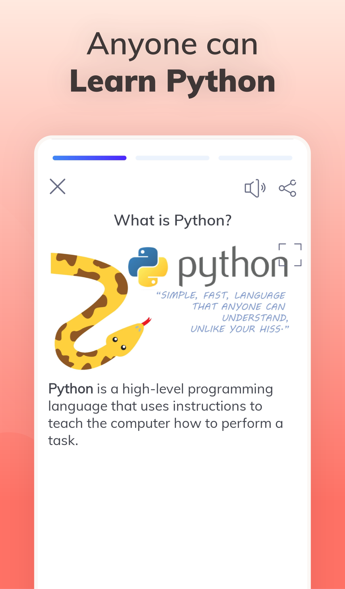 اسکرین شات 1 برنامه Learn Python Programming