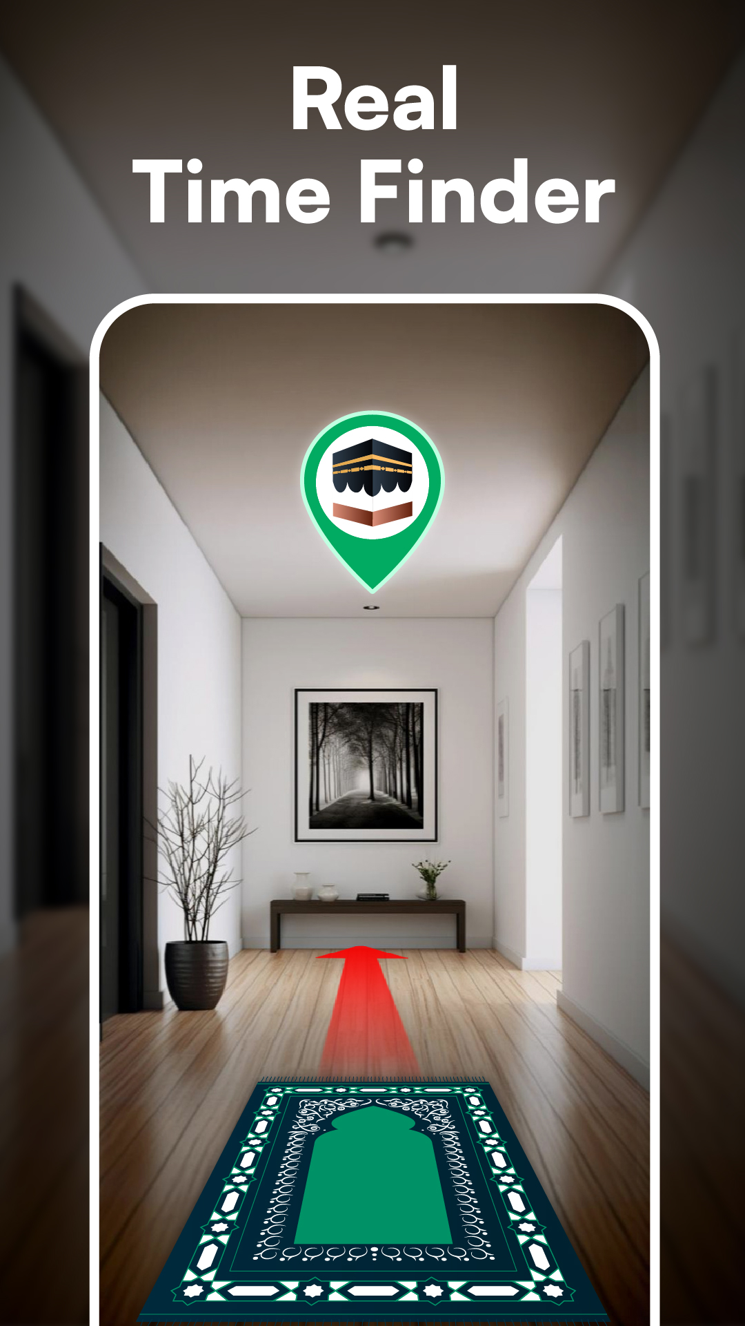 اسکرین شات 3 برنامه Qibla Finder・Qibla Compass