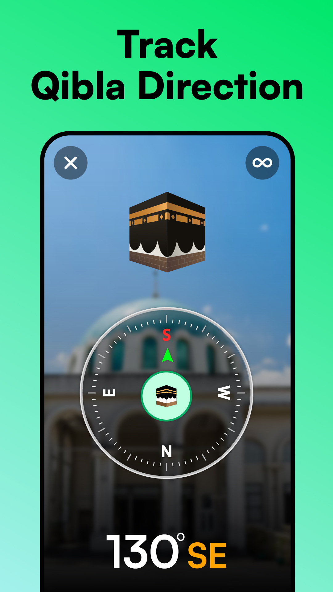 اسکرین شات 2 برنامه Qibla Finder・Qibla Compass