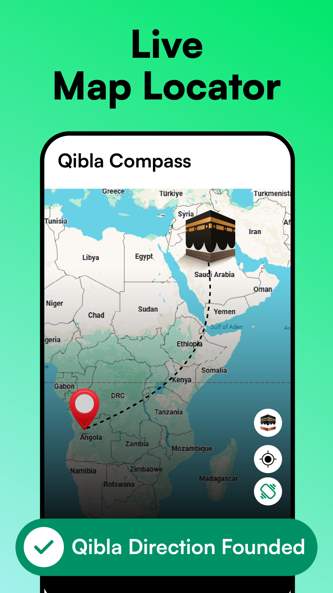 اسکرین شات 4 برنامه Qibla Finder・Qibla Compass