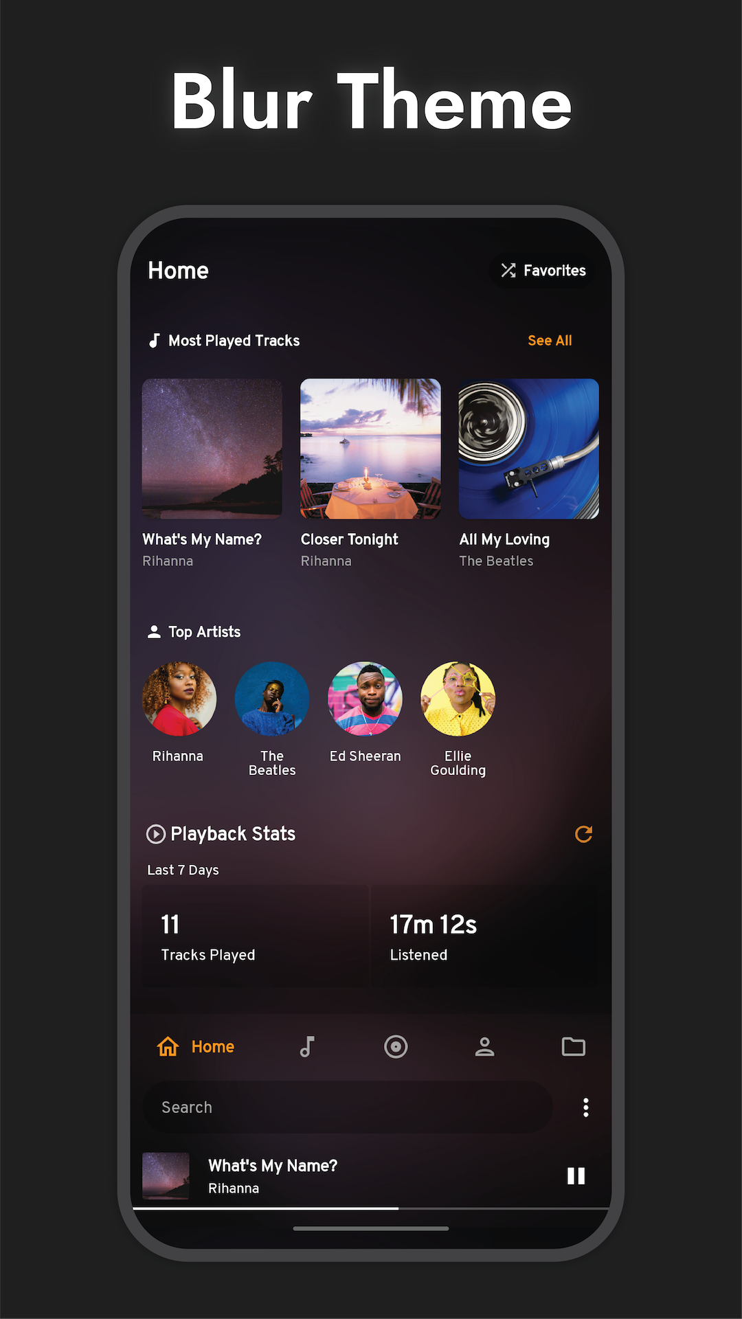 اسکرین شات 5 برنامه Eon Music Player