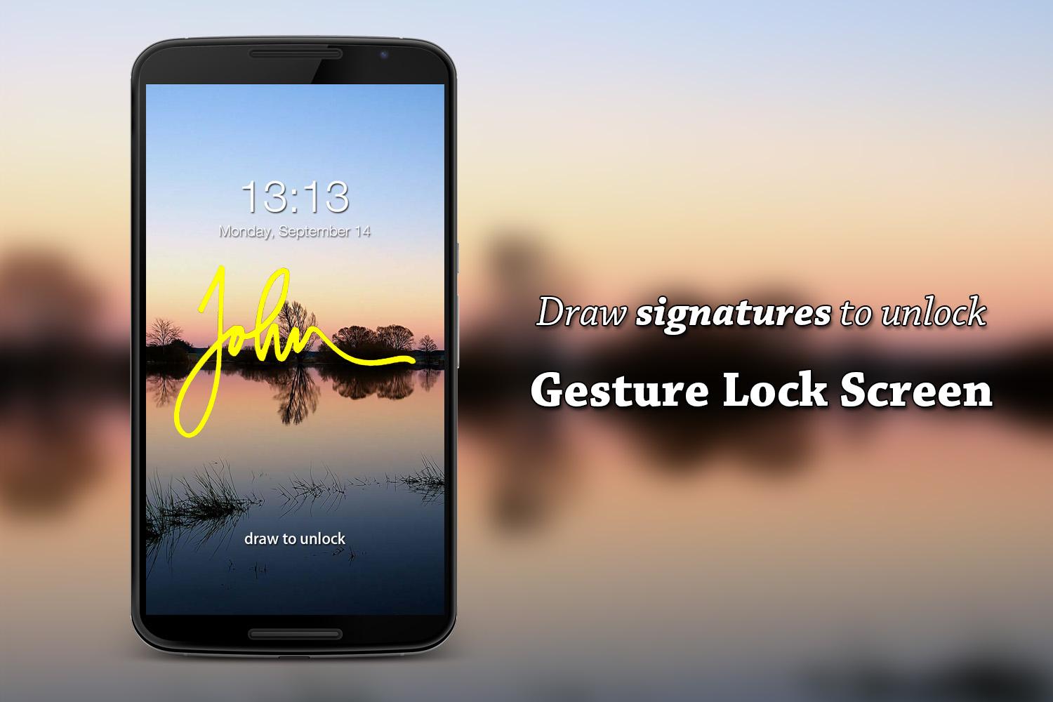 اسکرین شات 3 برنامه Gesture Lock Screen
