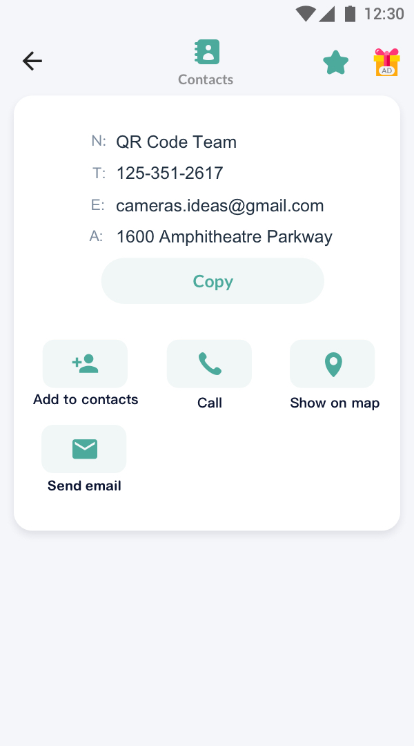 اسکرین شات 4 برنامه QR Code Scanner: Read Barcode